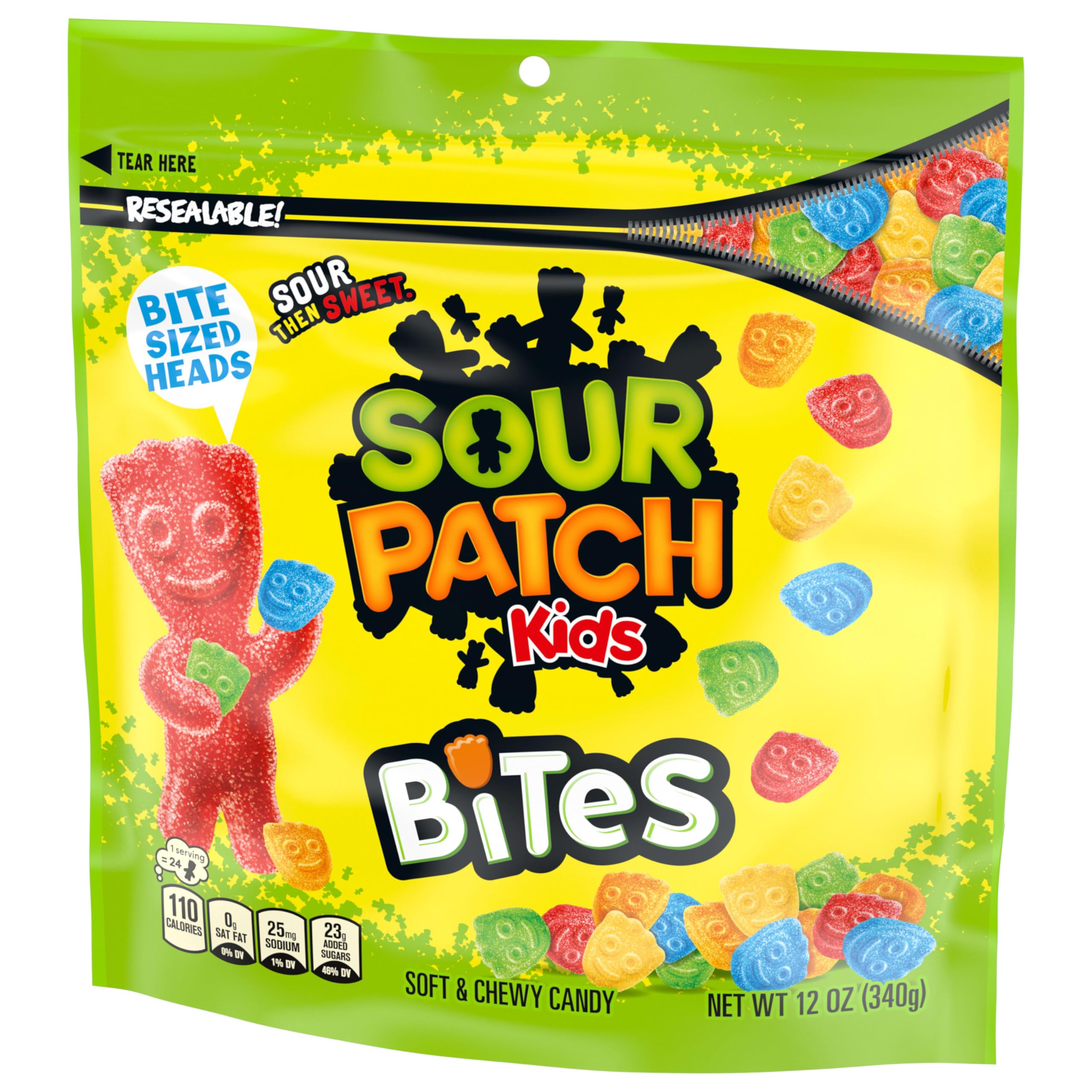 SOUR PATCH KIDS Bites Soft & Chewy Gummy Candy, 12 oz - Image 10