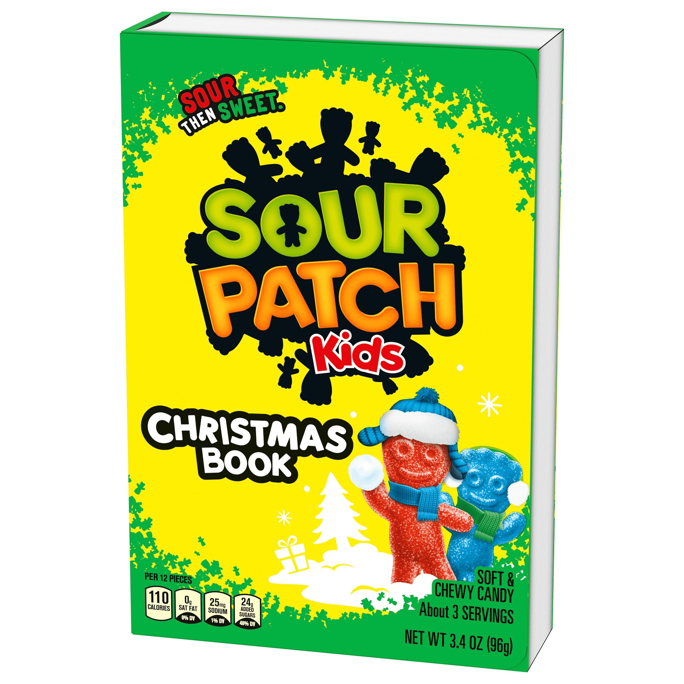 SOUR PATCH KIDS Christmas Storybook, Holiday Candy Stocking Stuffer, 3.4 oz Box of Soft & Chewy Candy - Image 12