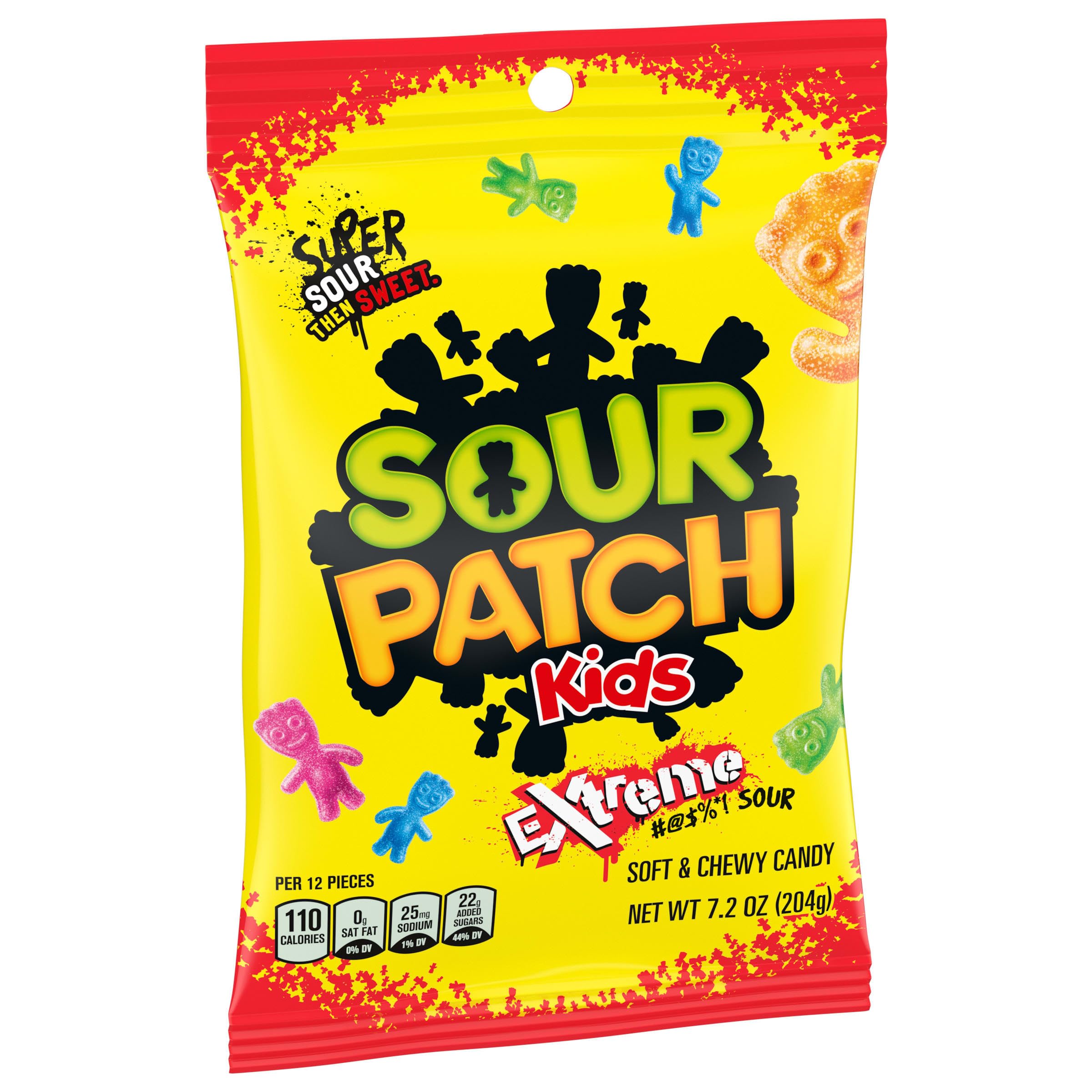 SOUR PATCH KIDS Extreme Sour Soft & Chewy Gummy Candy, 7.2 oz - Image 11