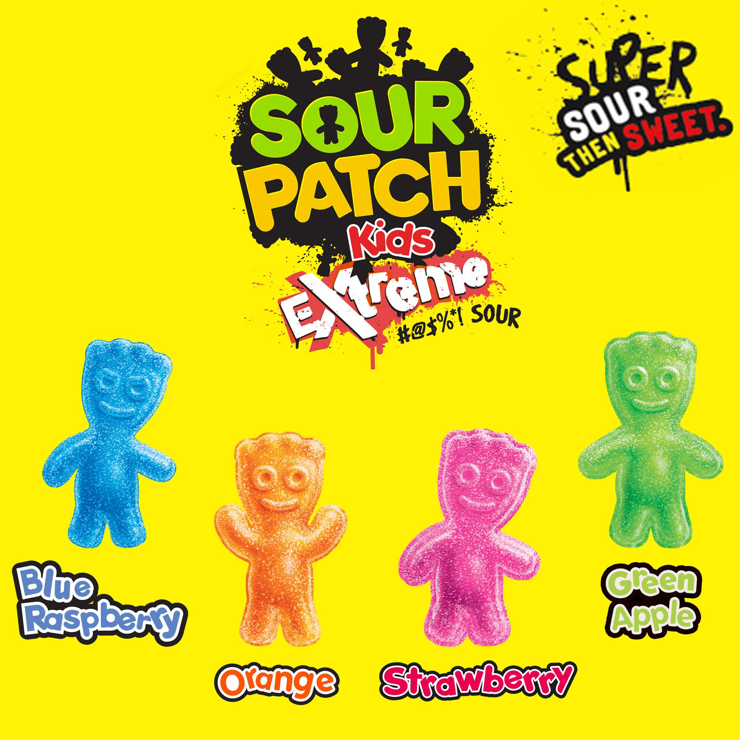 SOUR PATCH KIDS Extreme Sour Soft & Chewy Gummy Candy, 7.2 oz - Image 4