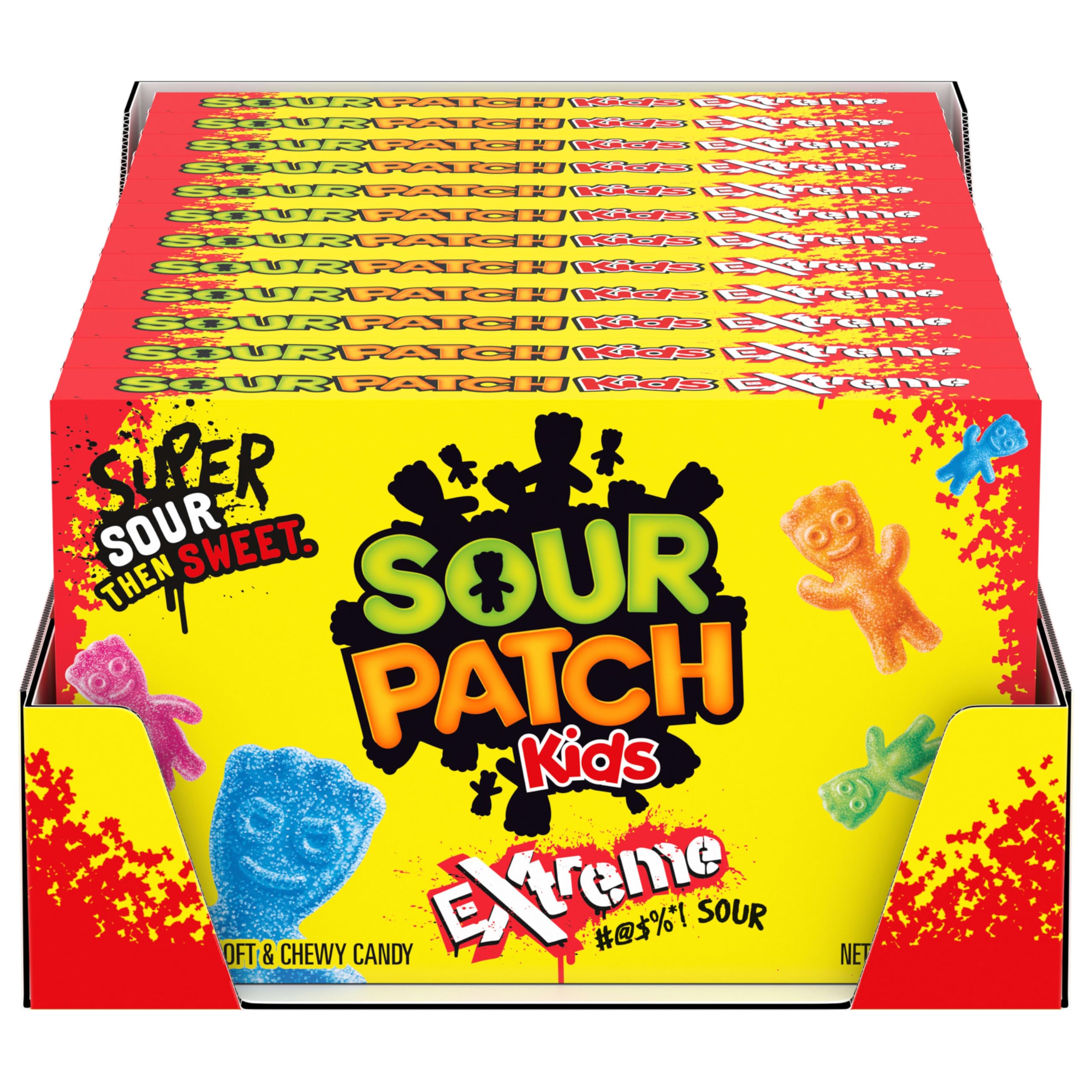 SOUR PATCH KIDS Extreme Sour Soft & Chewy Gummy Candy, Bulk Candy, 12 - 3.5 oz Boxes - Image 11