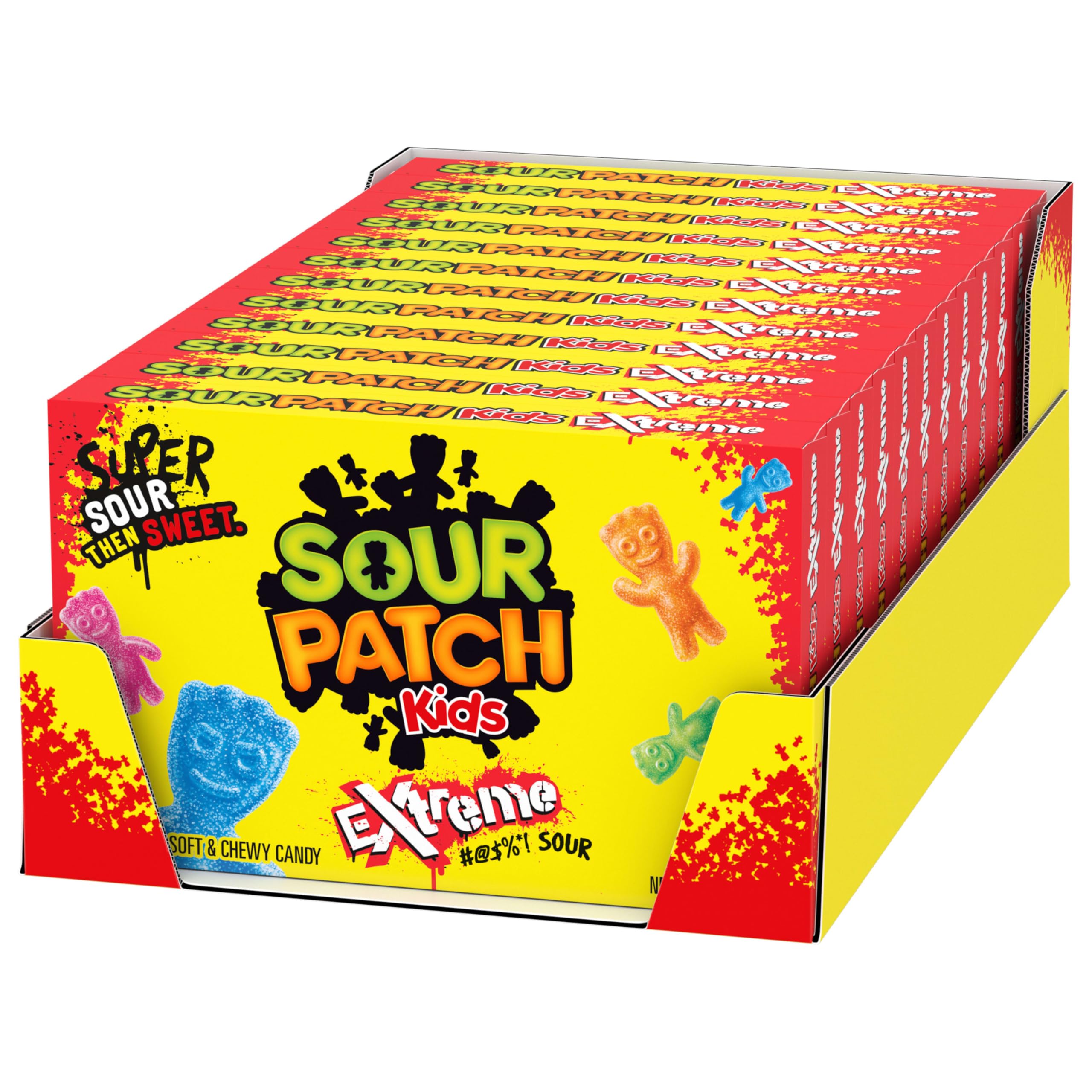 SOUR PATCH KIDS Extreme Sour Soft & Chewy Gummy Candy, Bulk Candy, 12 - 3.5 oz Boxes - Image 16