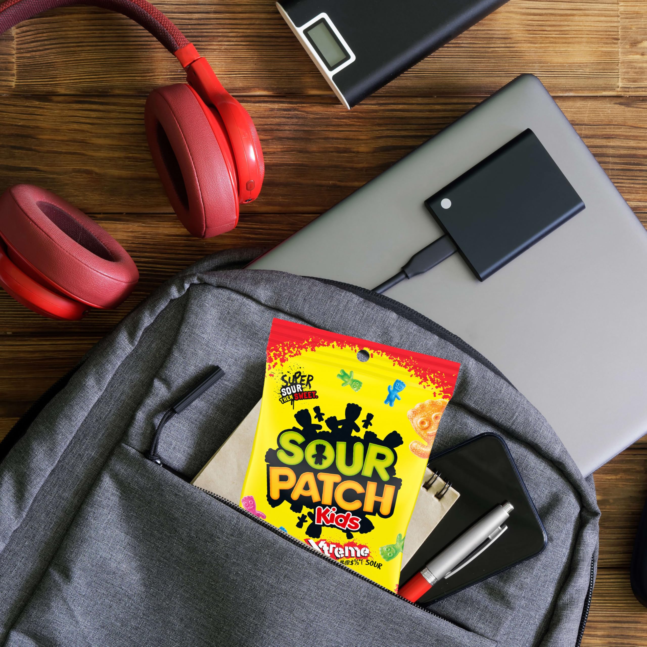 SOUR PATCH KIDS Extreme Sour Soft & Chewy Gummy Candy, Bulk Candy, 12 - 3.5 oz Boxes - Image 8