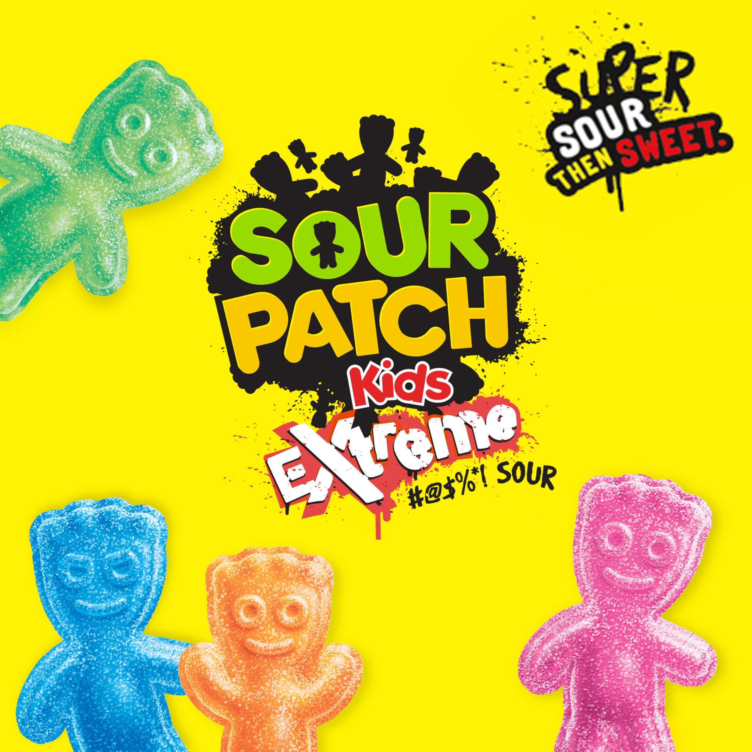 SOUR PATCH KIDS Extreme Sour Soft & Chewy Gummy Candy, Bulk Candy, 12 - 3.5 oz Boxes - Image 9