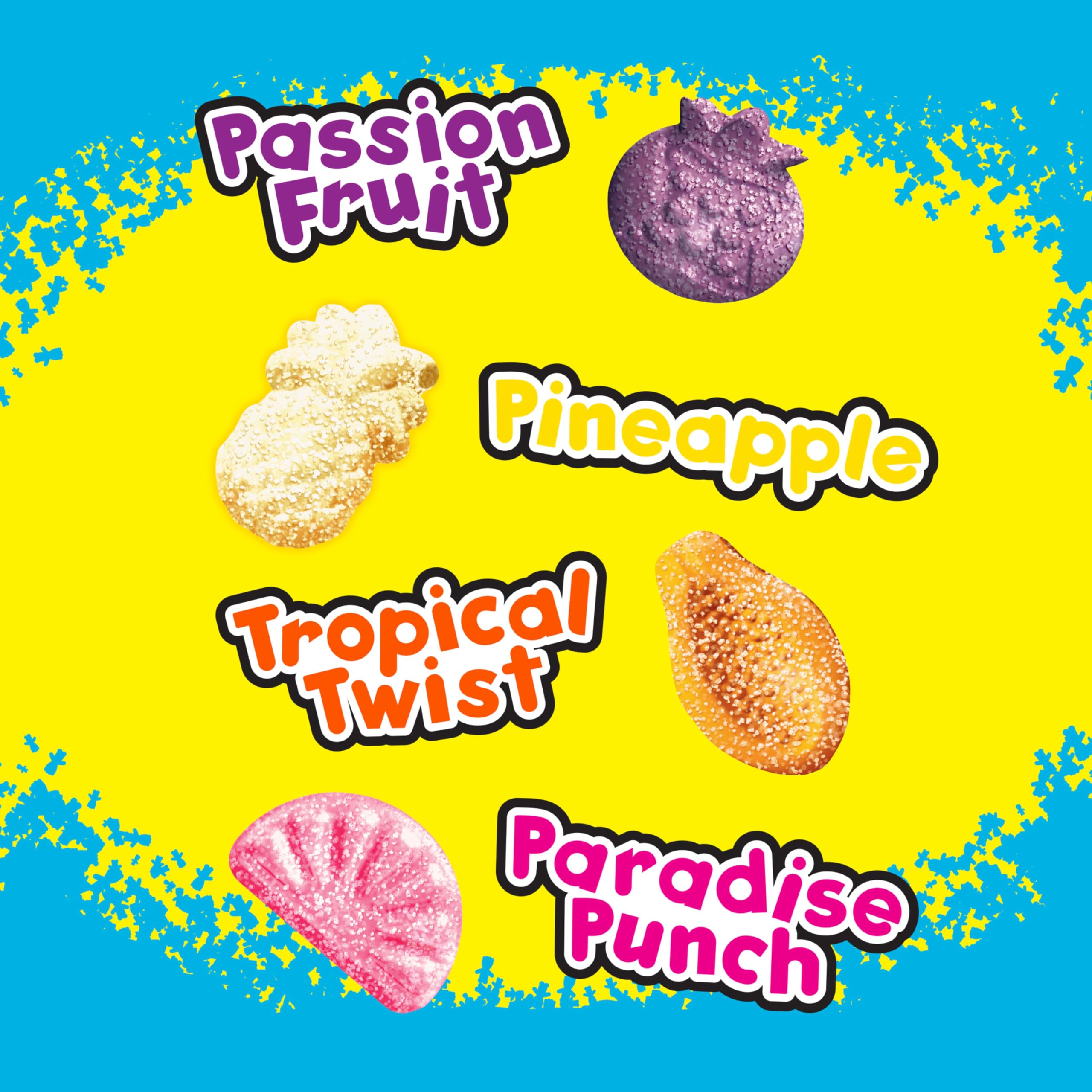 SOUR PATCH KIDS Fruits Tropical Mix Soft & Chewy Gummy Candy, Bulk Candy, 12-3.08 oz Bags - Image 5