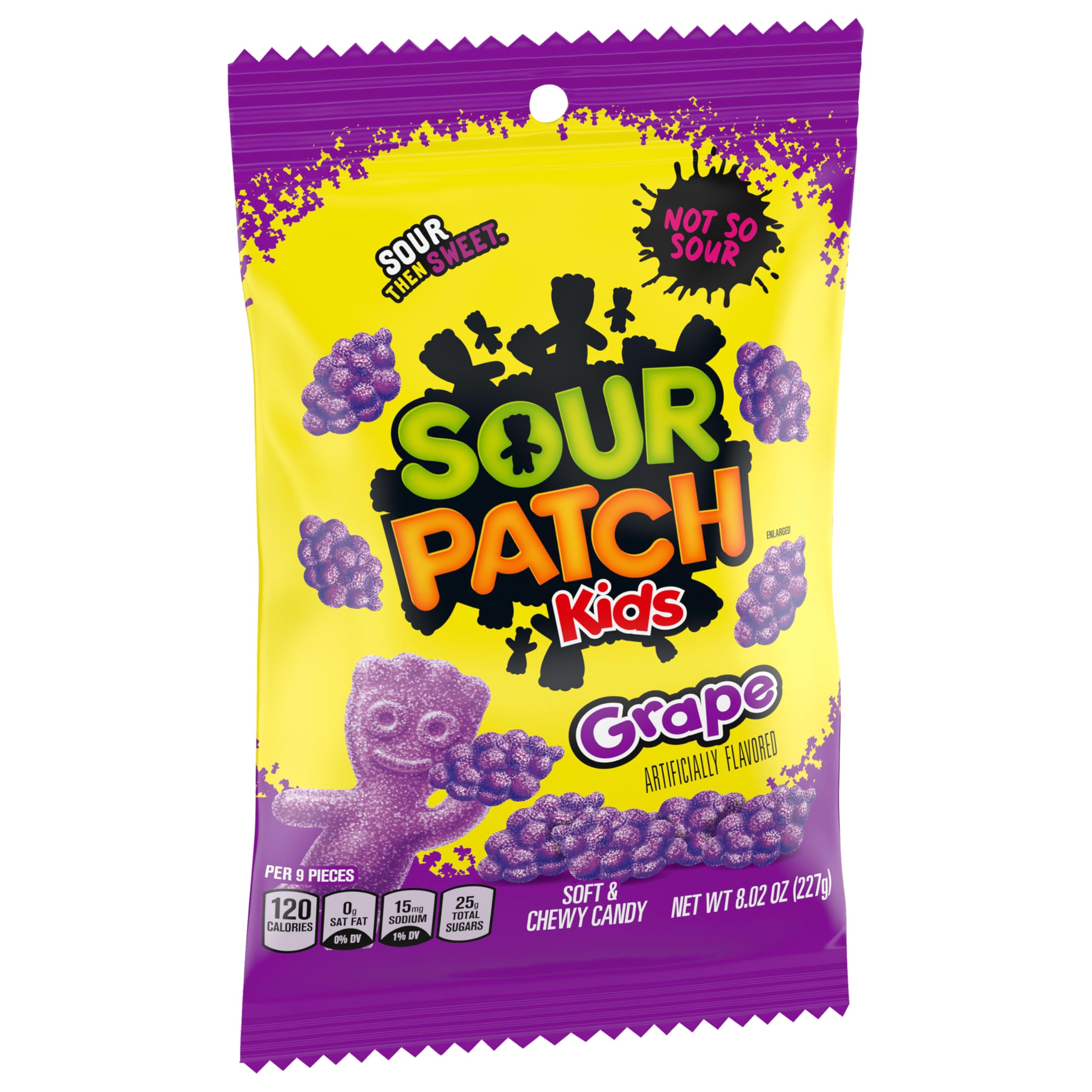 SOUR PATCH KIDS Grape Soft & Chewy Gummy Candy, Bulk Candy, 12-8.02 oz Bags - Image 12