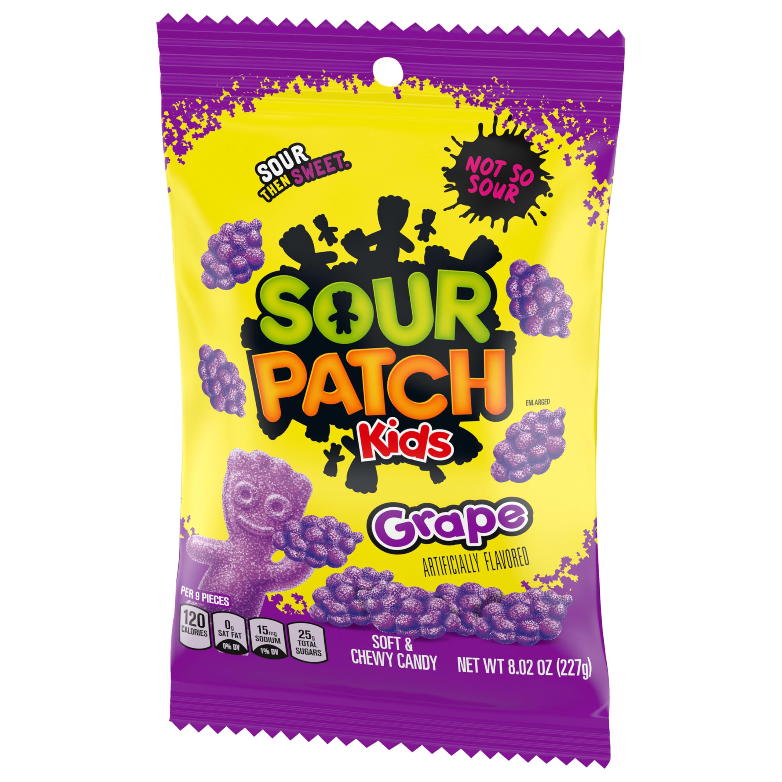 SOUR PATCH KIDS Grape Soft & Chewy Gummy Candy, Bulk Candy, 12-8.02 oz Bags - Image 13