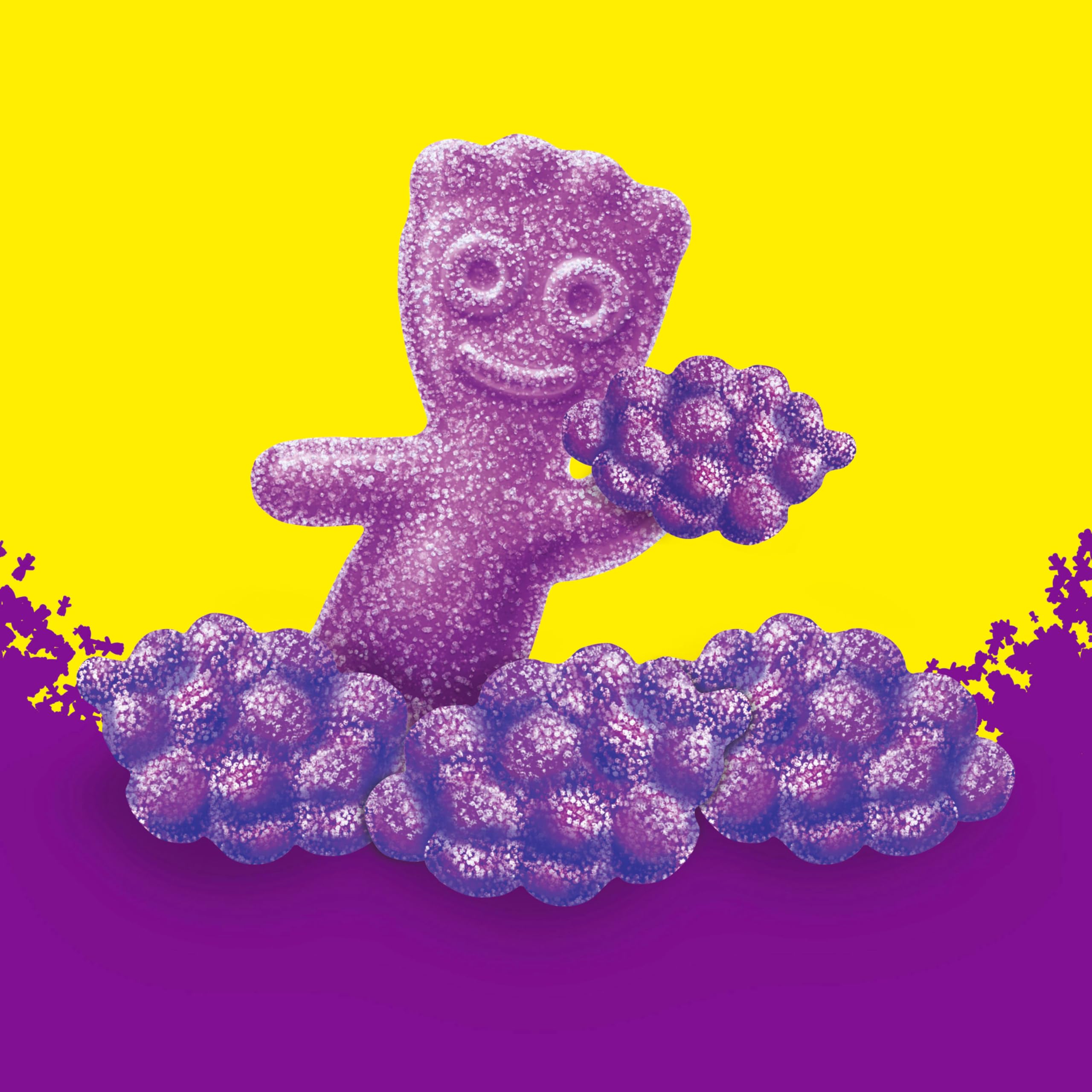 SOUR PATCH KIDS Grape Soft & Chewy Gummy Candy, Bulk Candy, 12-8.02 oz Bags - Image 9
