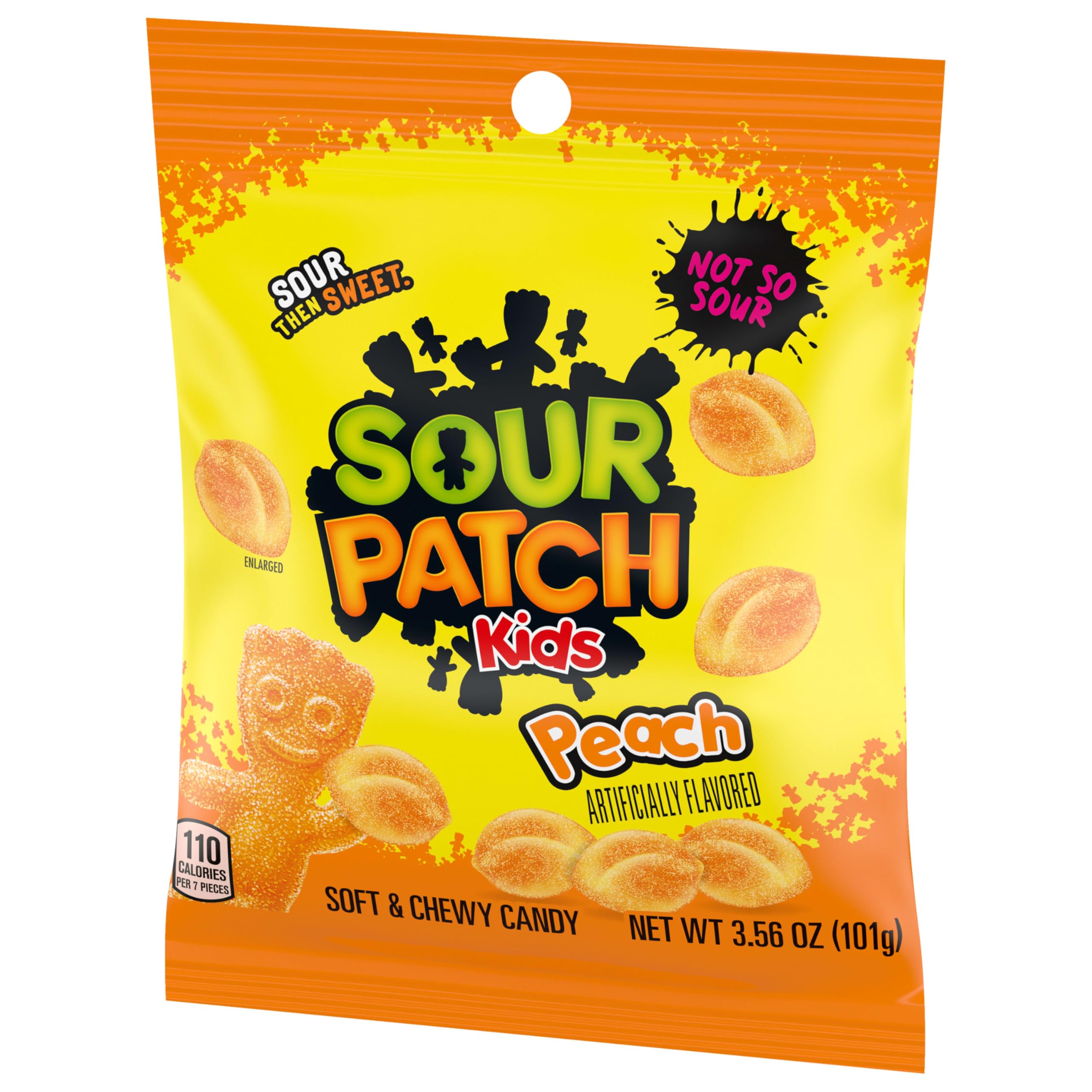 SOUR PATCH KIDS Peach Soft & Chewy Gummy Candy, Bulk Candy, 12 - 3.56 oz Bags - Image 13