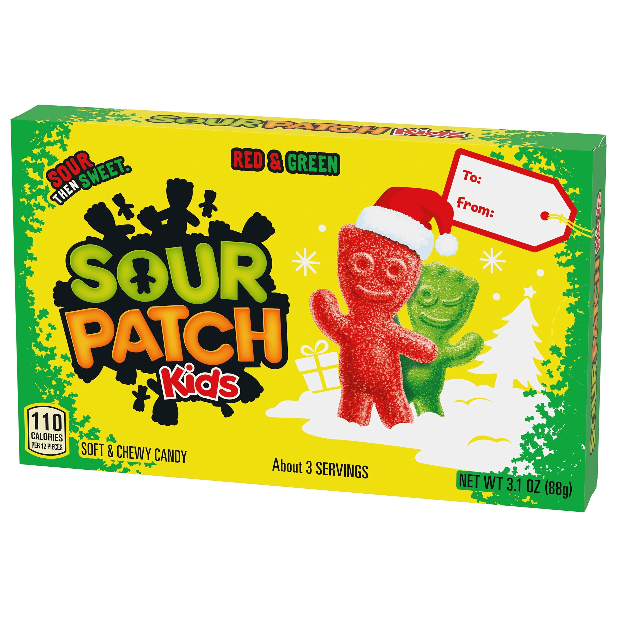 SOUR PATCH KIDS Red & Green Soft & Chewy Holiday Candy, 3.1 oz - Image 11