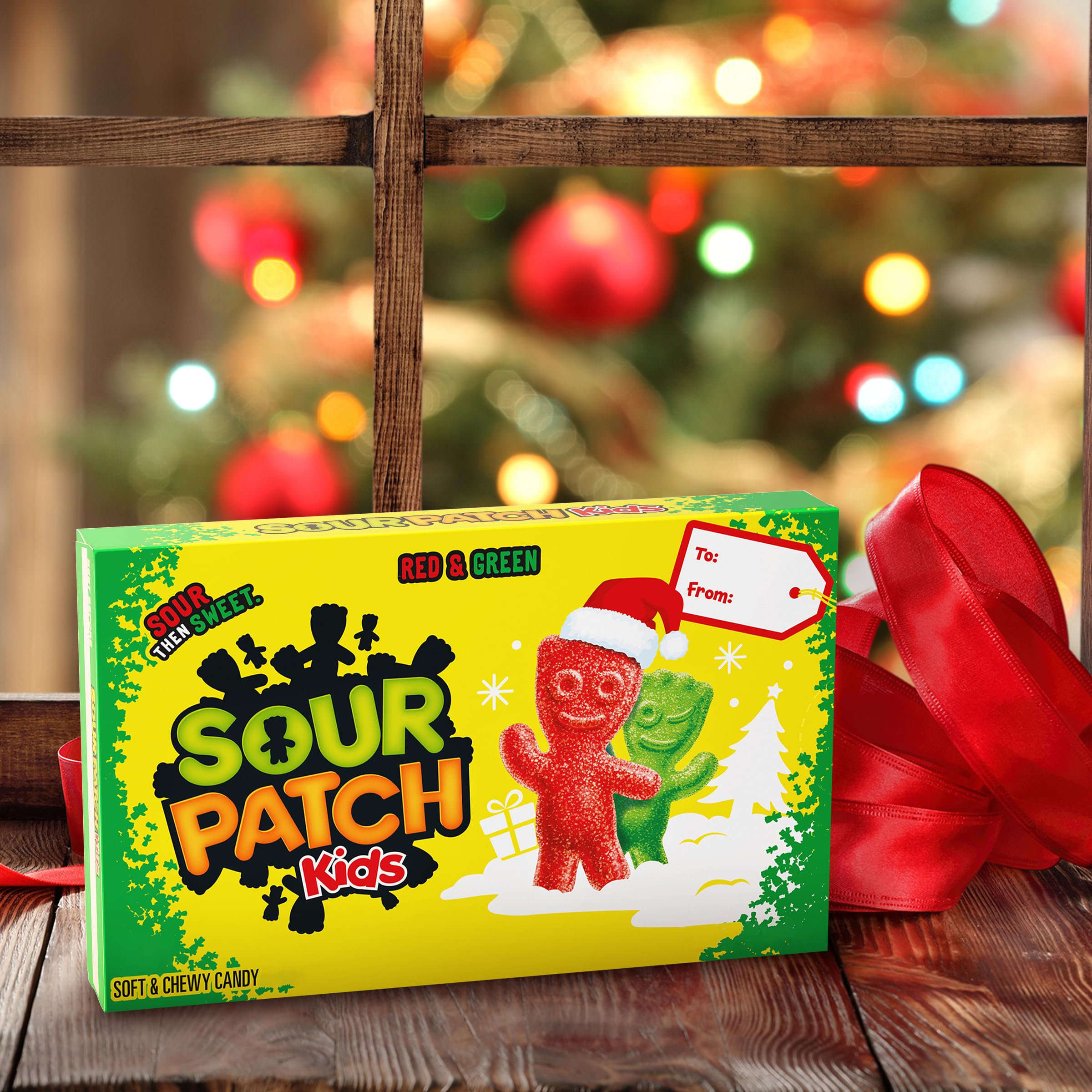 SOUR PATCH KIDS Red & Green Soft & Chewy Holiday Candy, 3.1 oz - Image 6