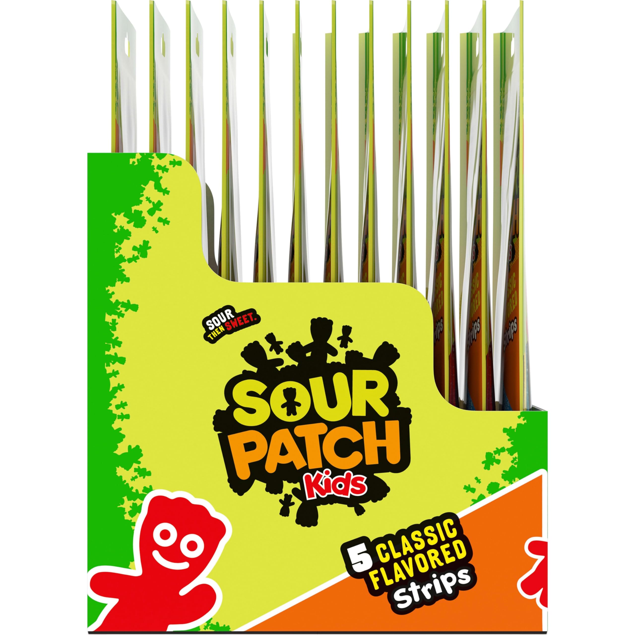 SOUR PATCH KIDS Soft & Chewy Candy Strips, Bulk Candy, 12-3.5 oz Bags - Image 12