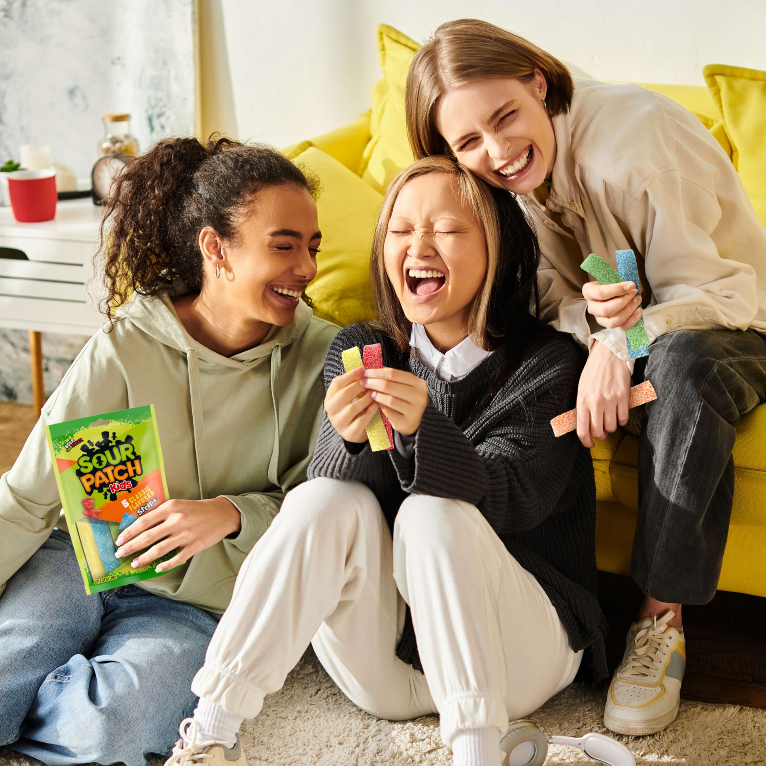 SOUR PATCH KIDS Soft & Chewy Candy Strips, Bulk Candy, 12-3.5 oz Bags - Image 7