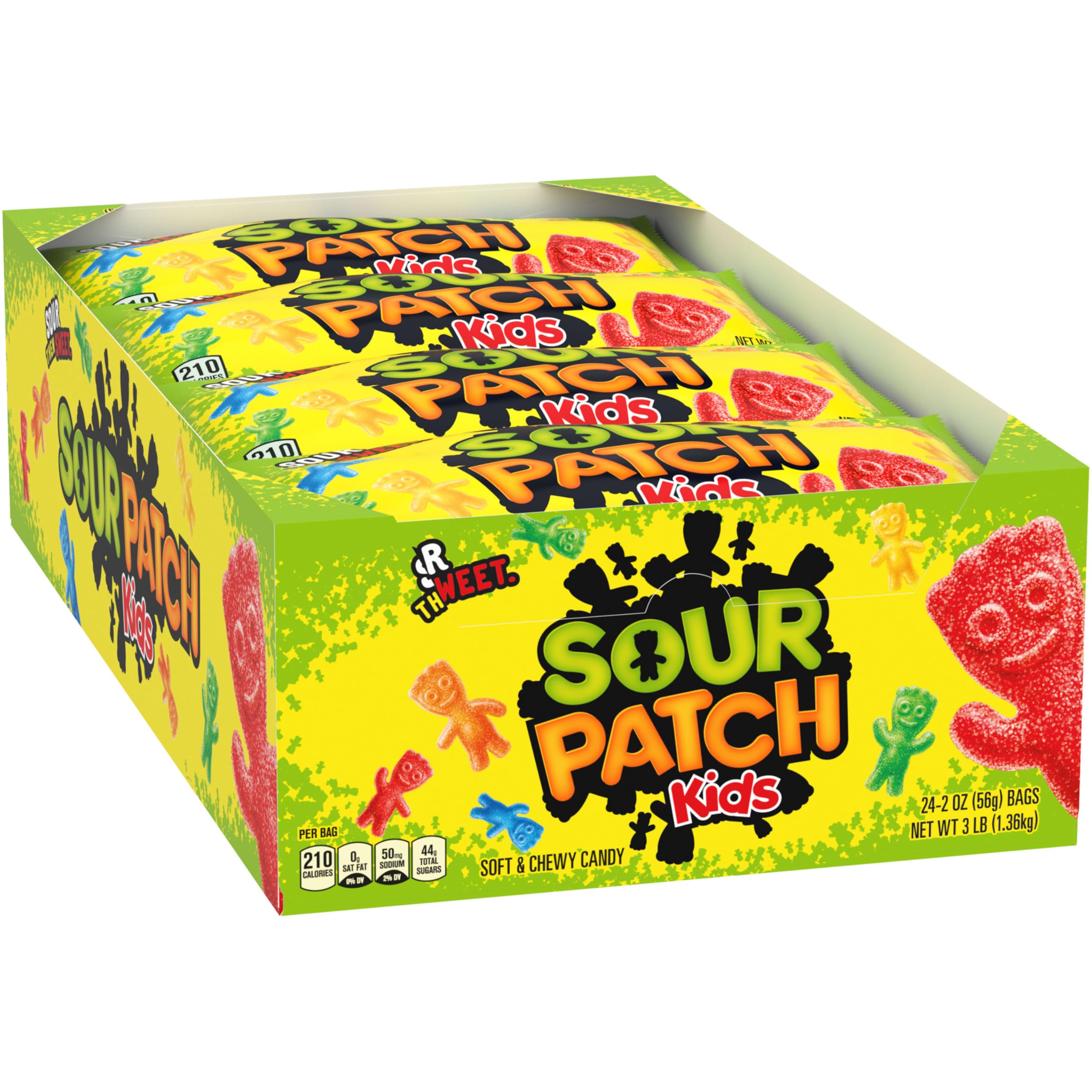 SOUR PATCH KIDS Soft & Chewy Gummy Candy, Bulk Candy, 24 - 2 oz Bags - Image 12