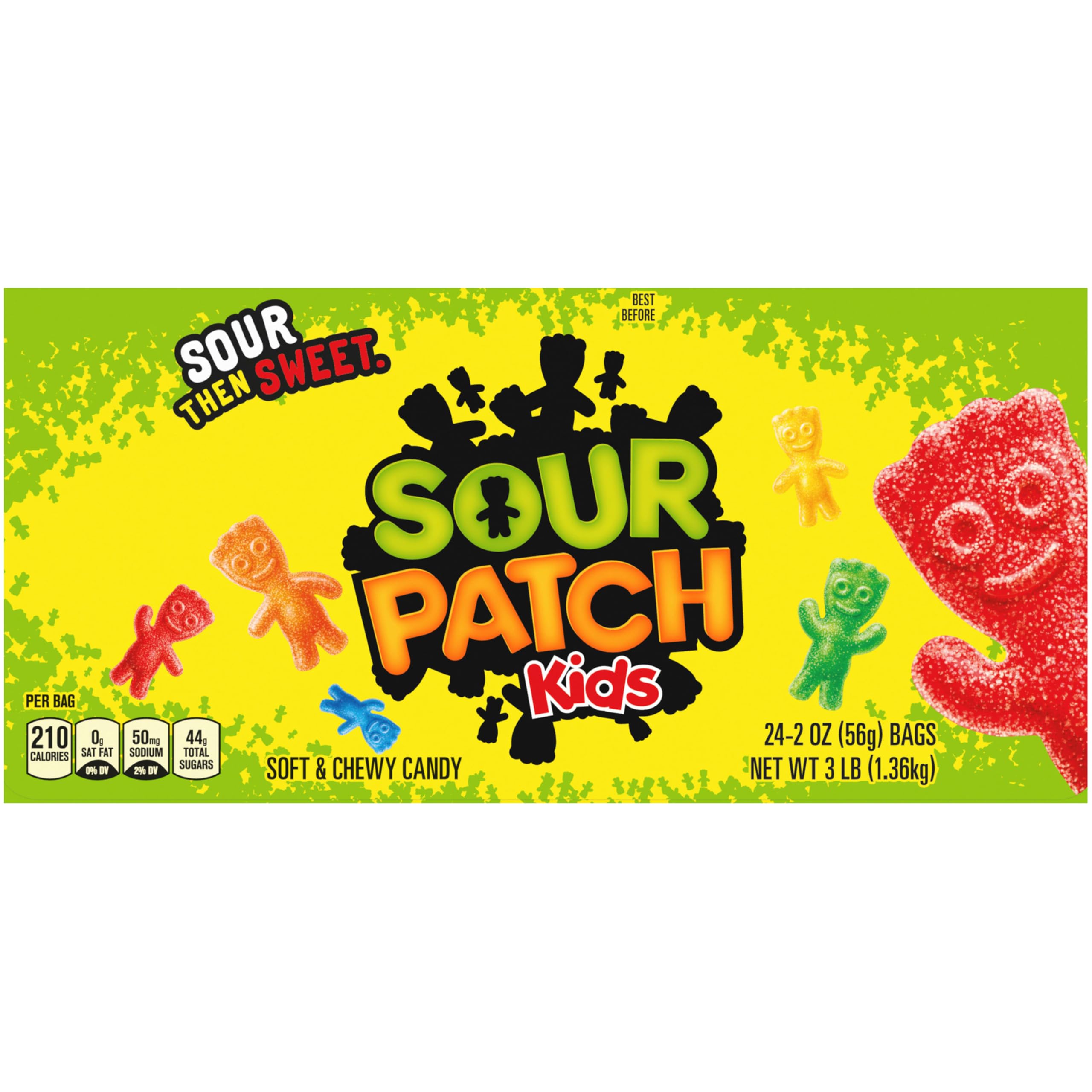 SOUR PATCH KIDS Soft & Chewy Gummy Candy, Bulk Candy, 24 - 2 oz Bags - Image 14