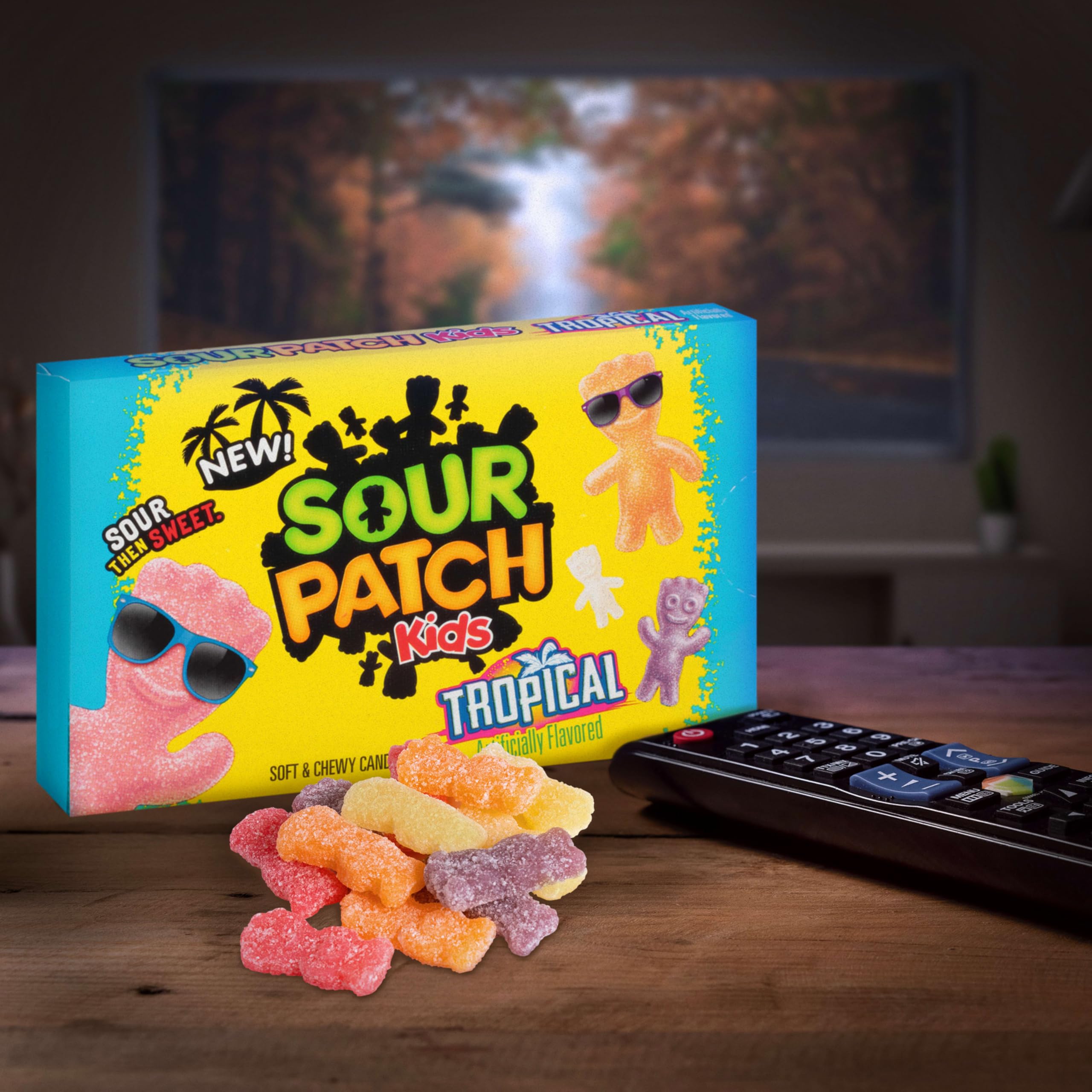 SOUR PATCH KIDS Tropical Soft & Chewy Gummy Candy, Bulk Candy, 12 - 3.5 oz Boxes - Image 9