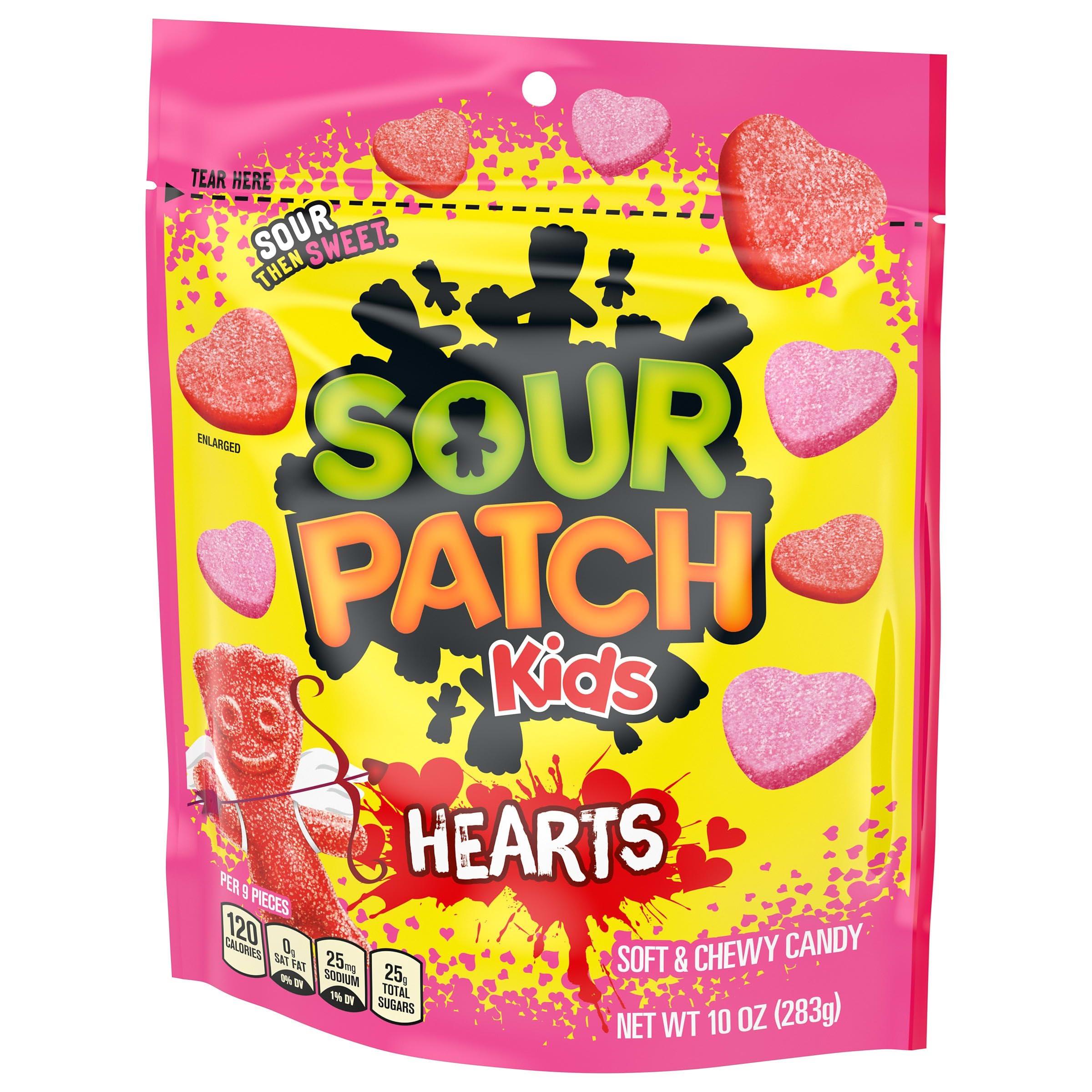 SOUR PATCH KIDS Soft & Chewy Valentines Day Candy Hearts, 10 oz - Image 11