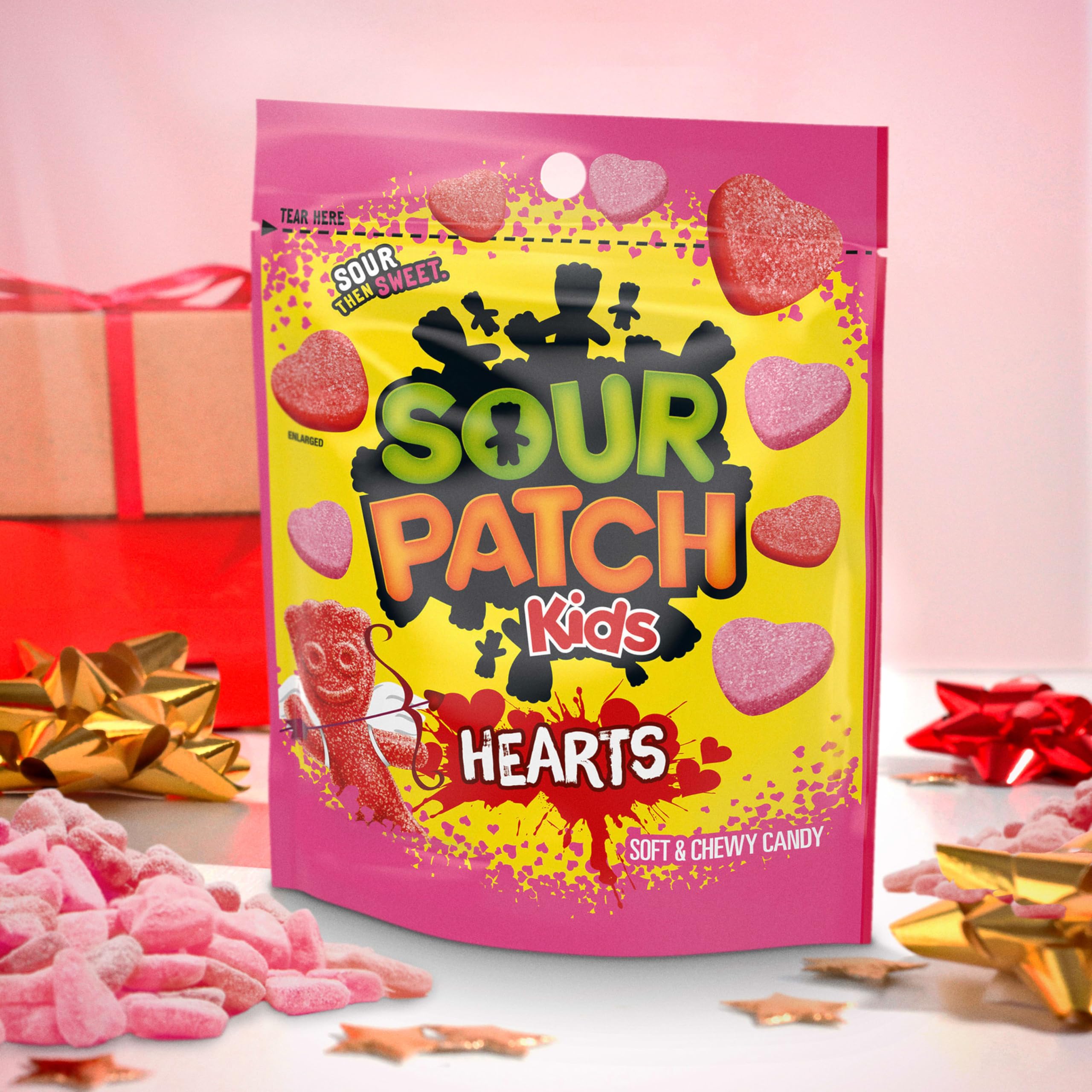 SOUR PATCH KIDS Soft & Chewy Valentines Day Candy Hearts, Bulk Candy, 6 - 10 oz Bags - Image 5