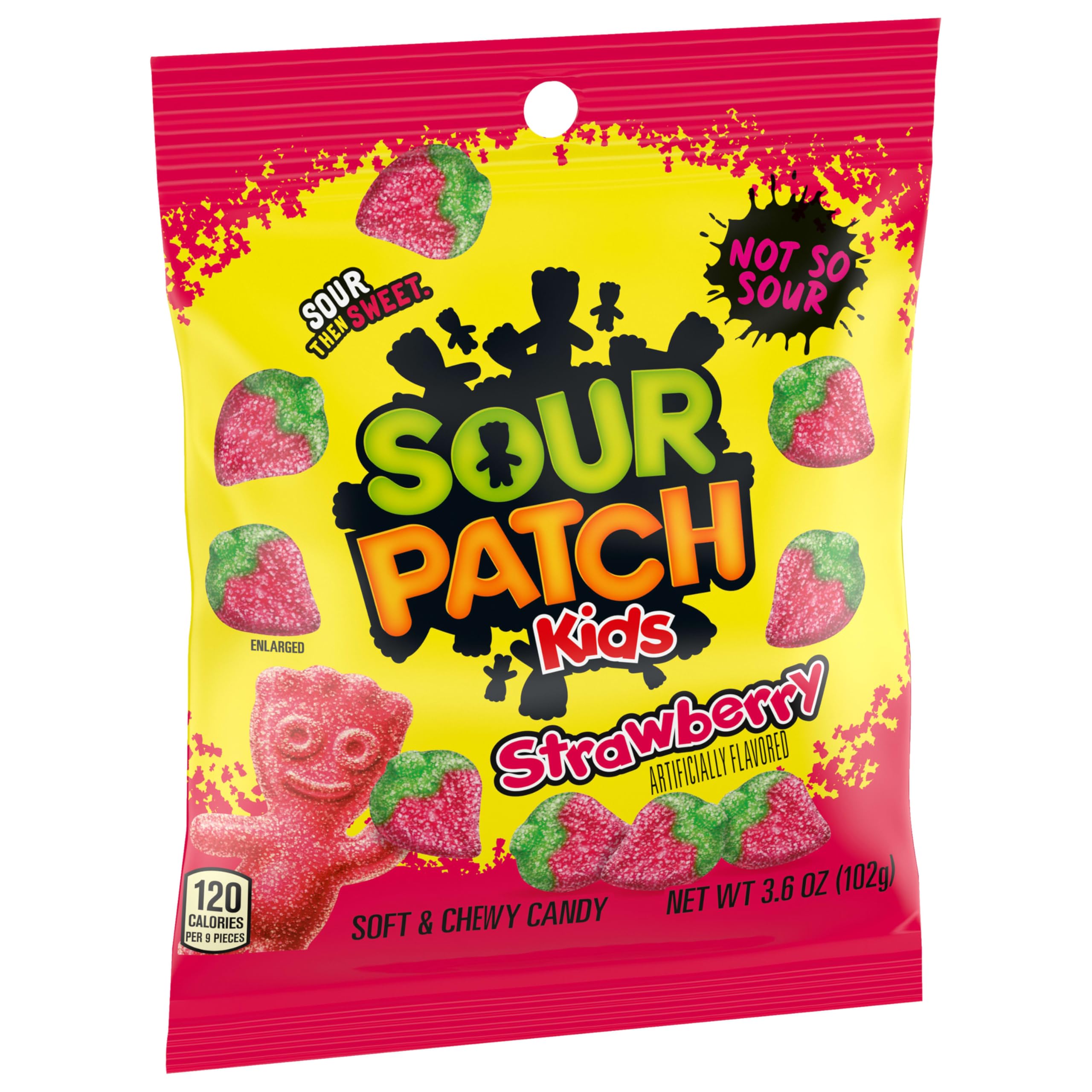 SOUR PATCH KIDS Strawberry Soft & Chewy Gummy Candy, Bulk Candy, 12 - 3.6 oz Bags - Image 12