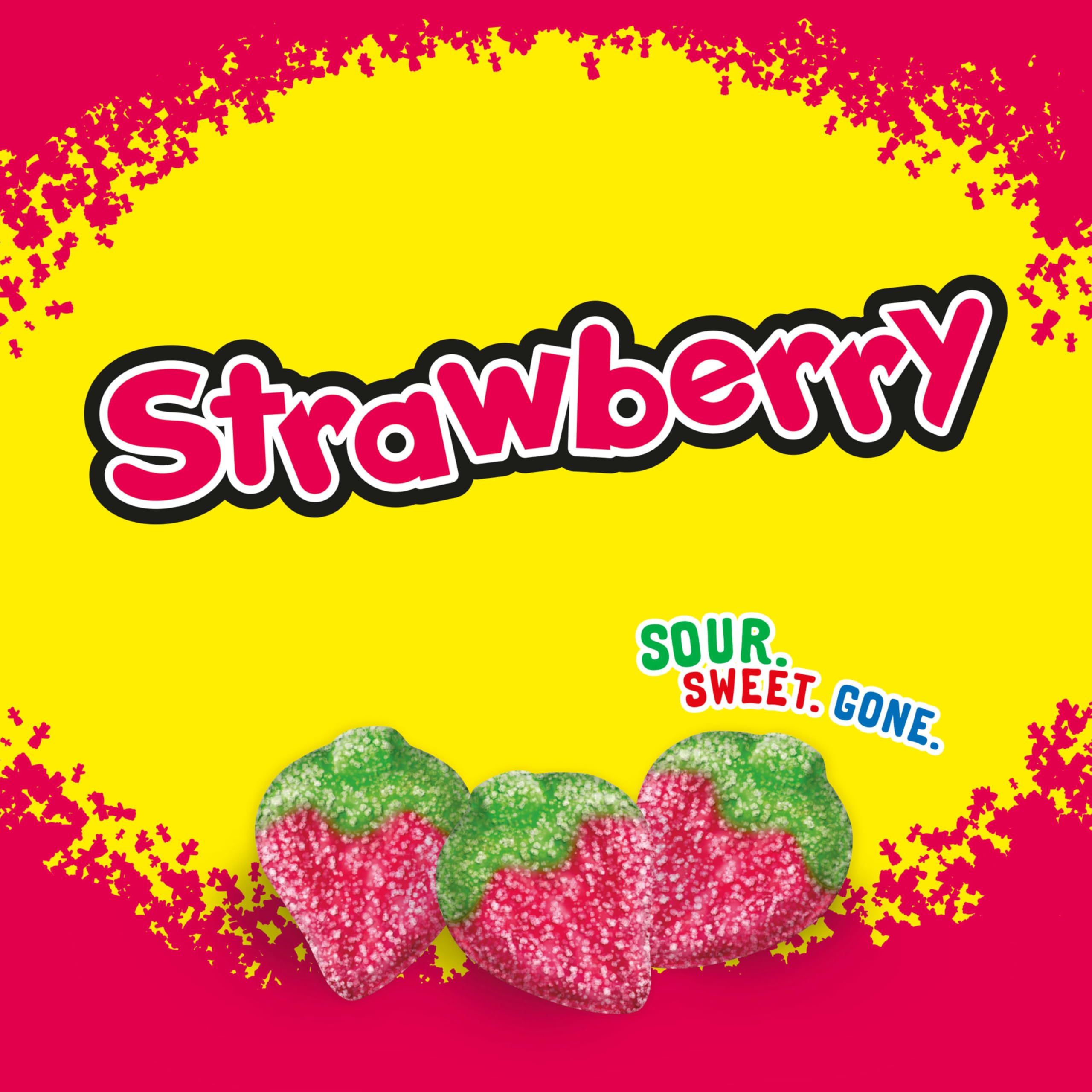 SOUR PATCH KIDS Strawberry Soft & Chewy Gummy Candy, Bulk Candy, 12 - 3.6 oz Bags - Image 6