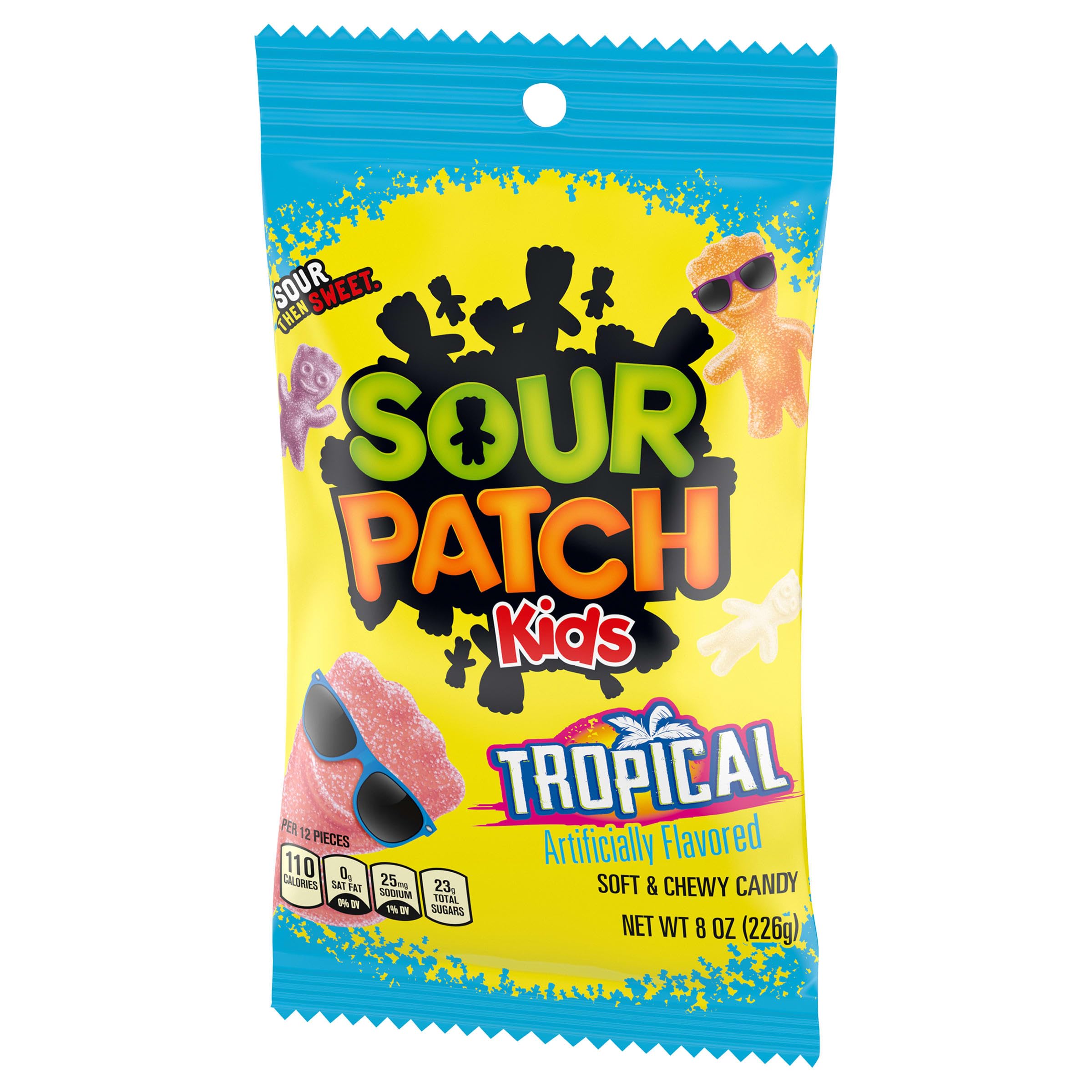 SOUR PATCH KIDS Tropical Soft & Chewy Gummy Candy, 8 oz - Image 12