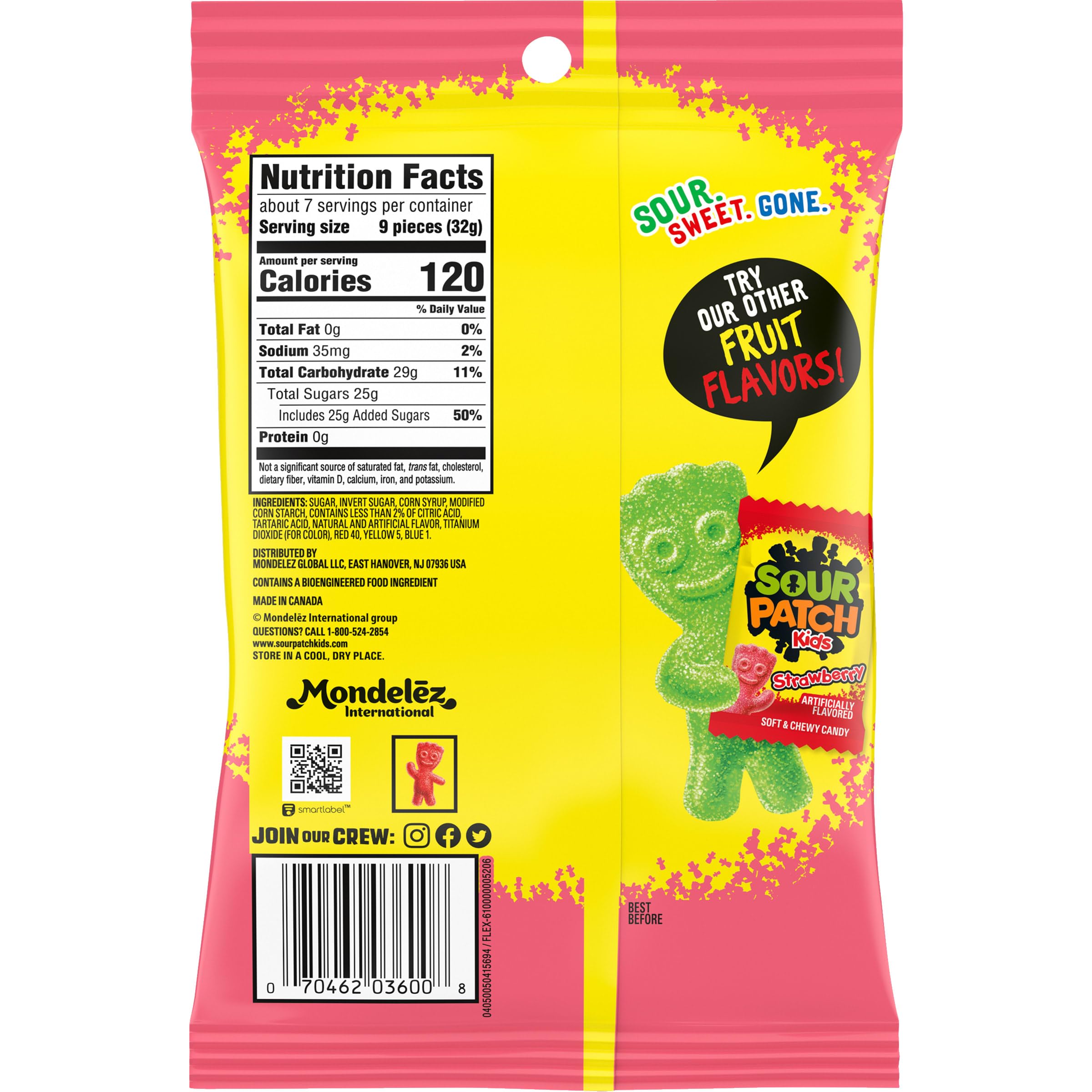 SOUR PATCH KIDS Watermelon Soft & Chewy Gummy Candy, 8 oz - Image 13