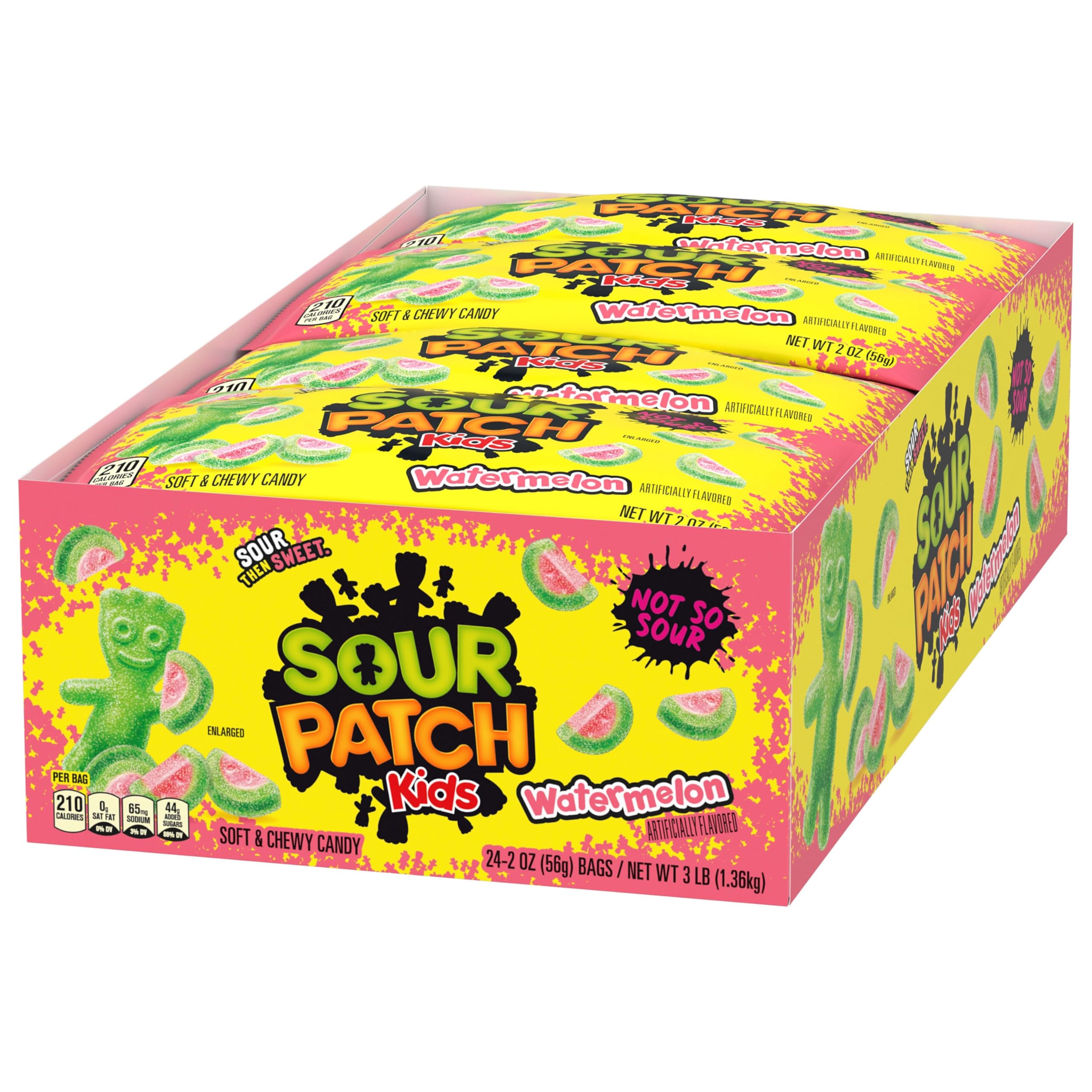 SOUR PATCH KIDS Watermelon Soft & Chewy Gummy Candy, Bulk Candy, 24 - 2 oz Bags - Image 11