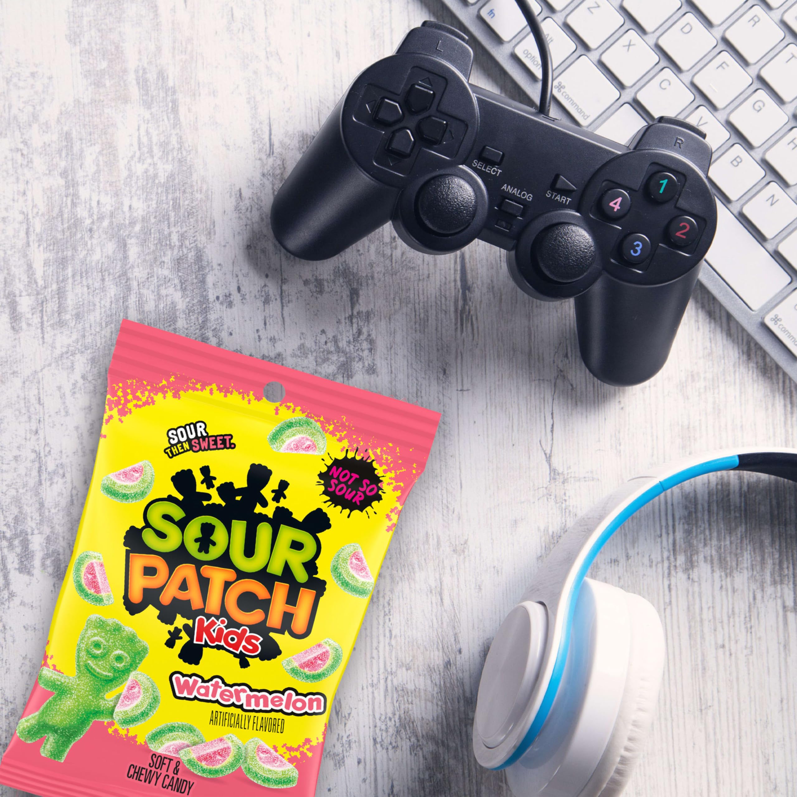 SOUR PATCH KIDS Watermelon Soft & Chewy Gummy Candy, Bulk Candy, 12 - 8 oz Bags - Image 8