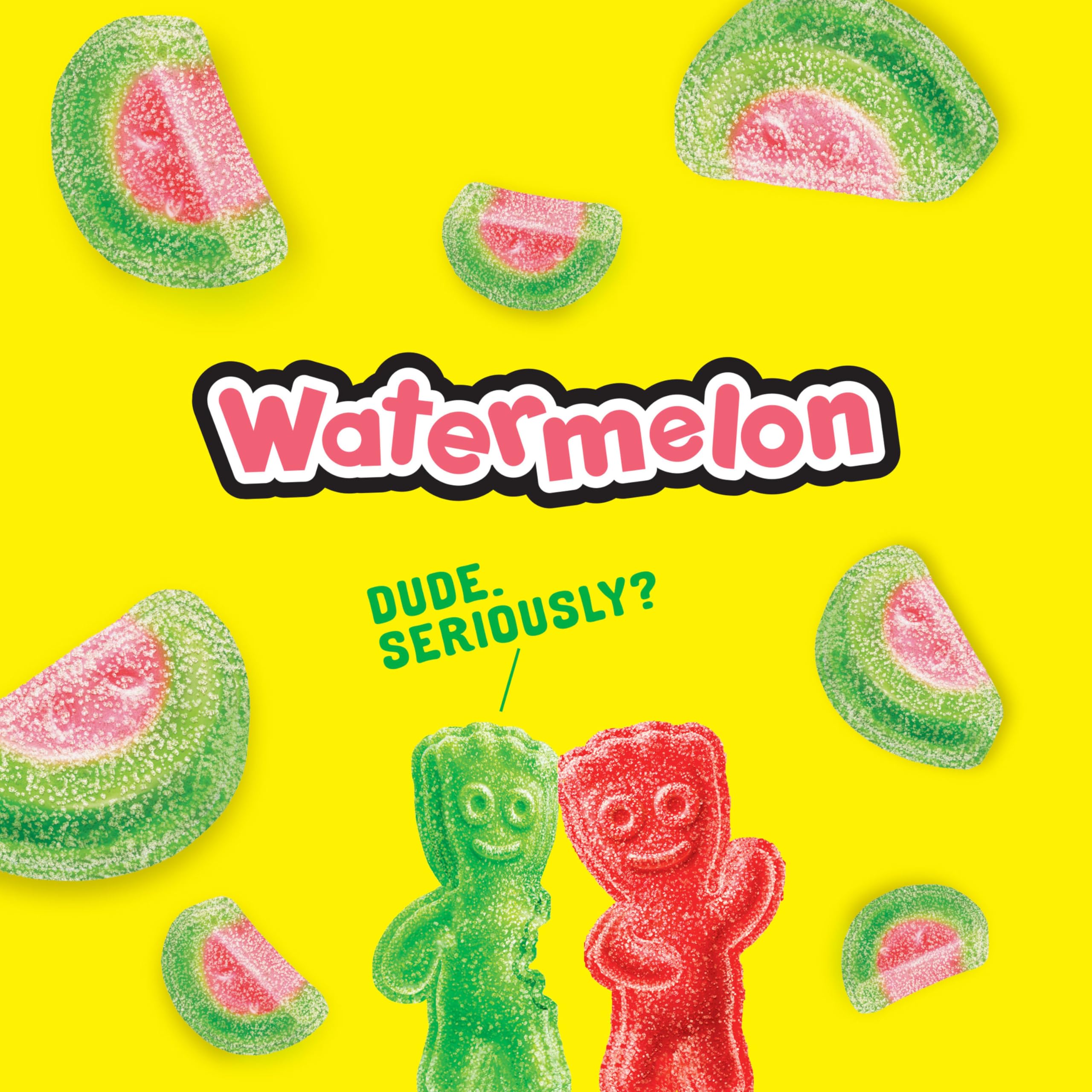 SOUR PATCH KIDS Watermelon Soft & Chewy Gummy Candy, Bulk Candy, 24 - 2 oz Bags - Image 3