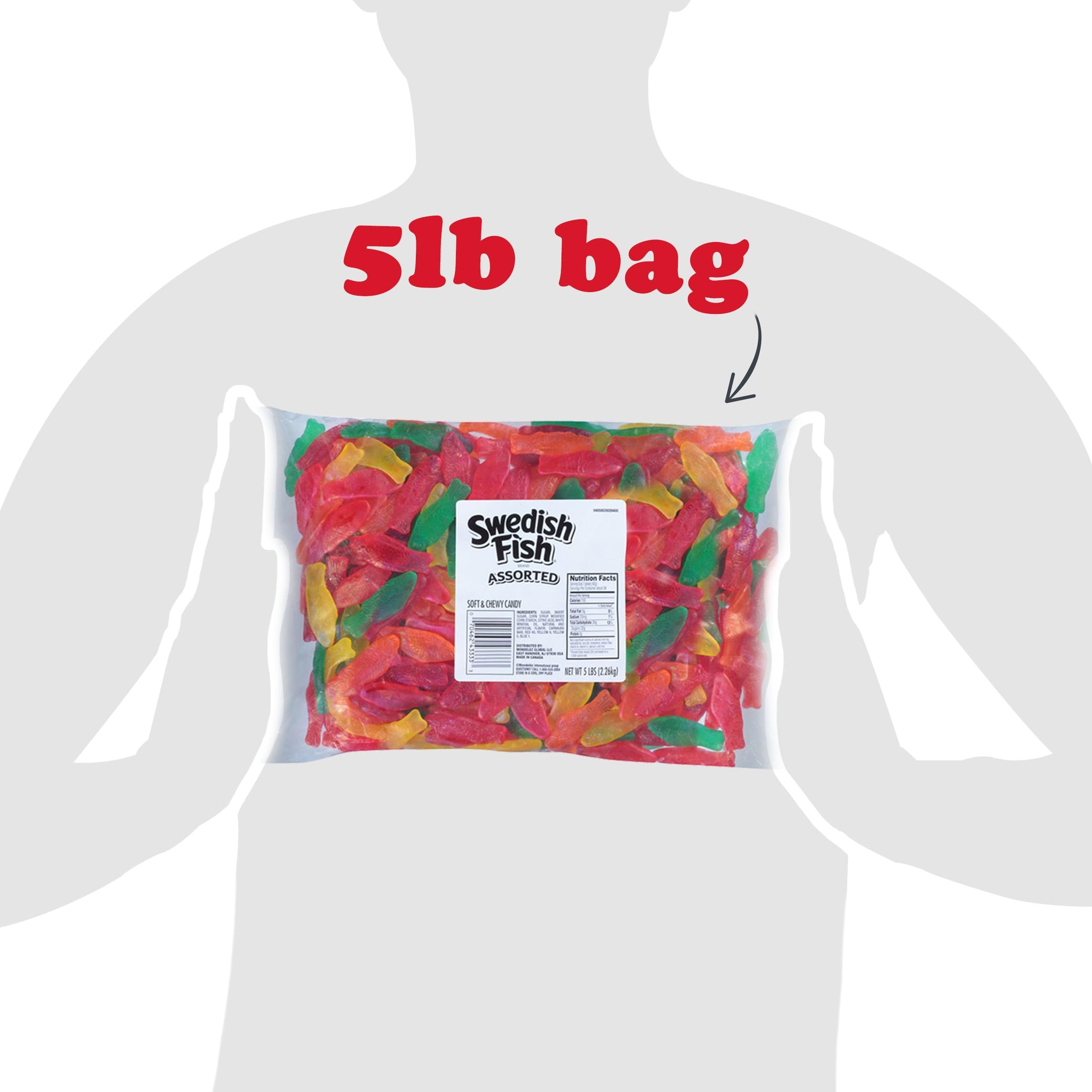 SWEDISH FISH Assorted Soft & Chewy Gummy Candy, Bulk Candy, 5 lb - Image 4
