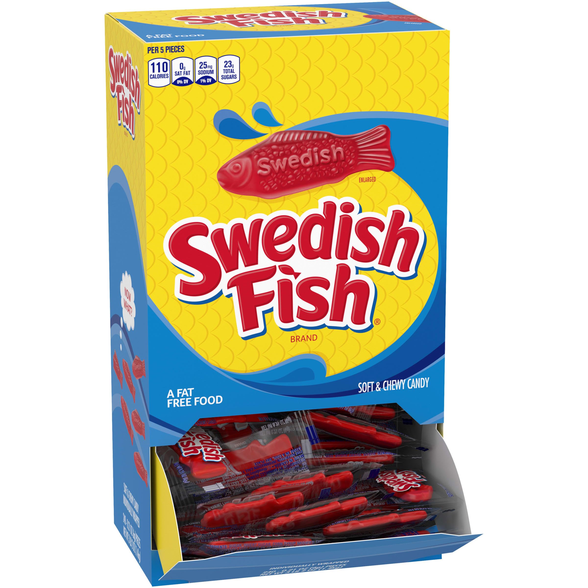 SWEDISH FISH Individually Wrapped Soft & Chewy Gummy Candy, Bulk Candy, 240 Count Box - Image 14