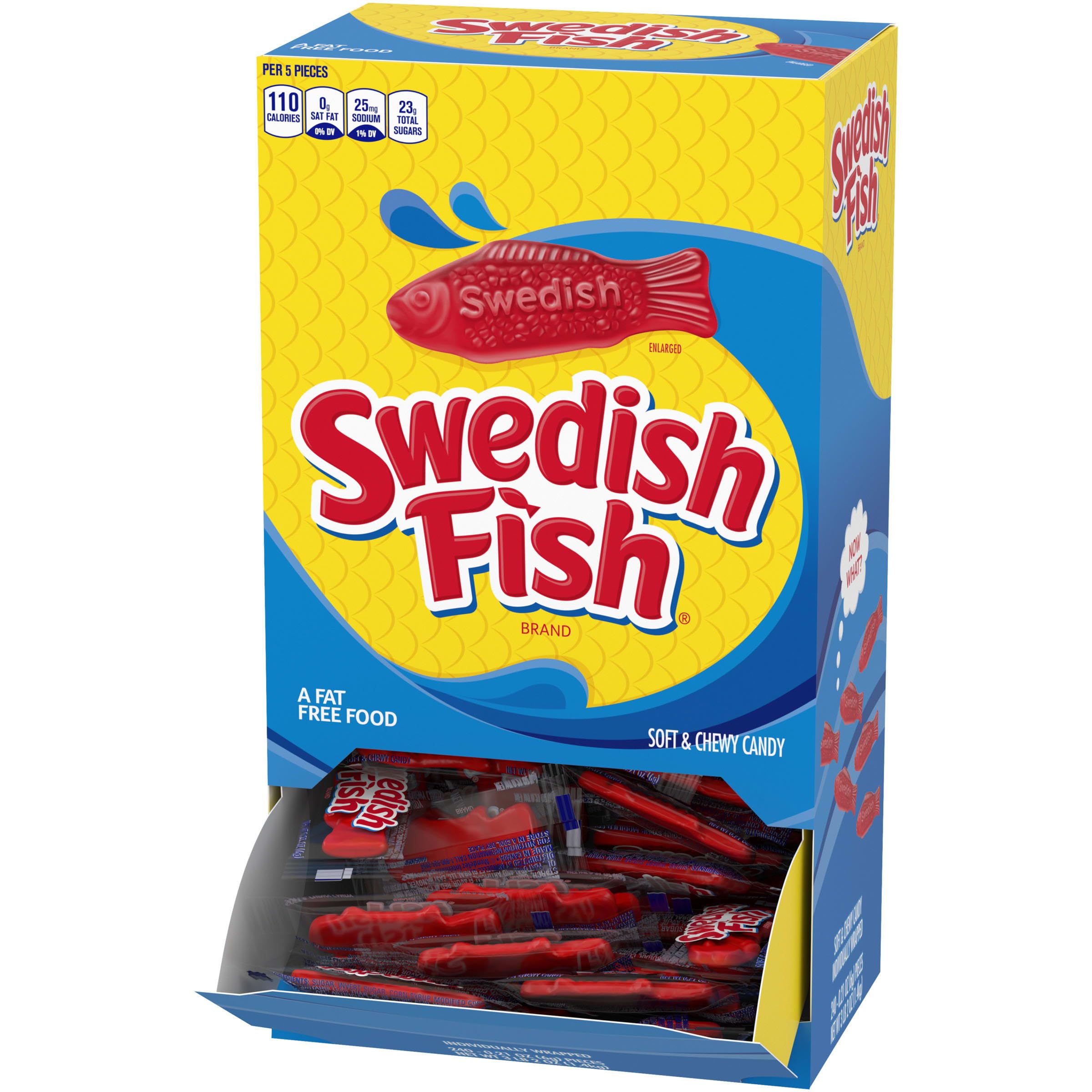 SWEDISH FISH Individually Wrapped Soft & Chewy Gummy Candy, Bulk Candy, 240 Count Box - Image 15