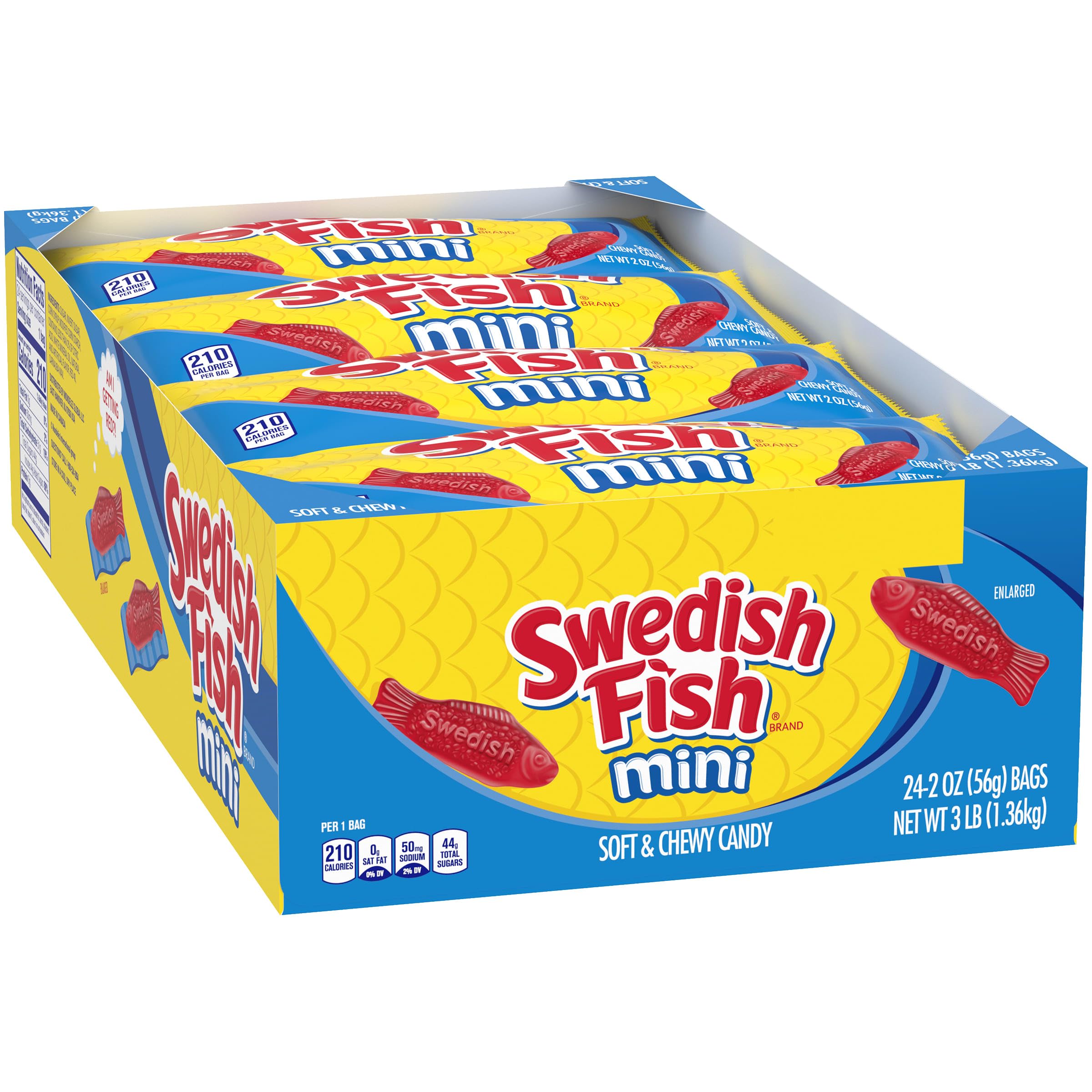 SWEDISH FISH Mini Soft & Chewy Candy, Halloween Candy, 24 - 2 oz Bags - Image 14