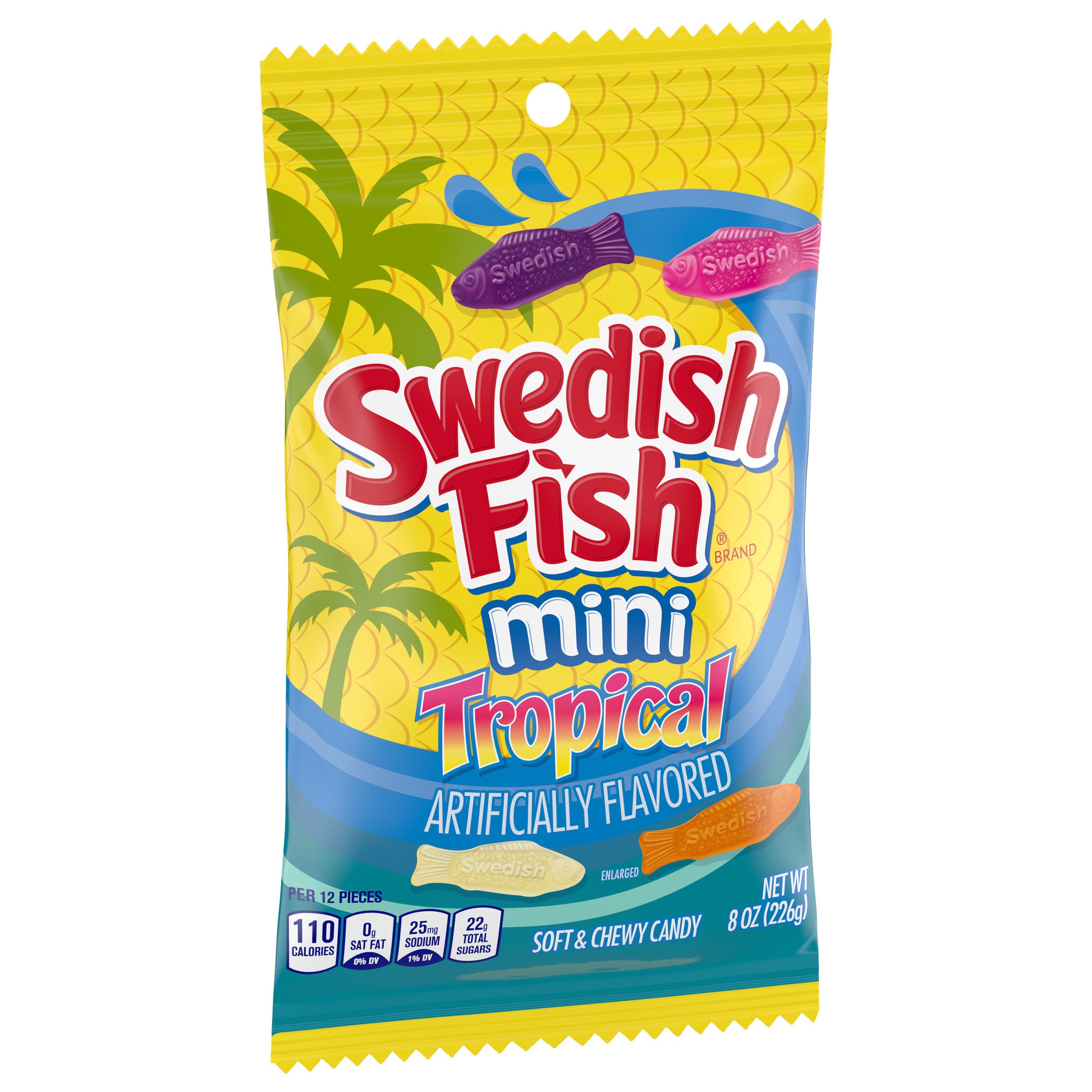 SWEDISH FISH Mini Tropical Soft & Chewy Candy, 8 oz - Image 13