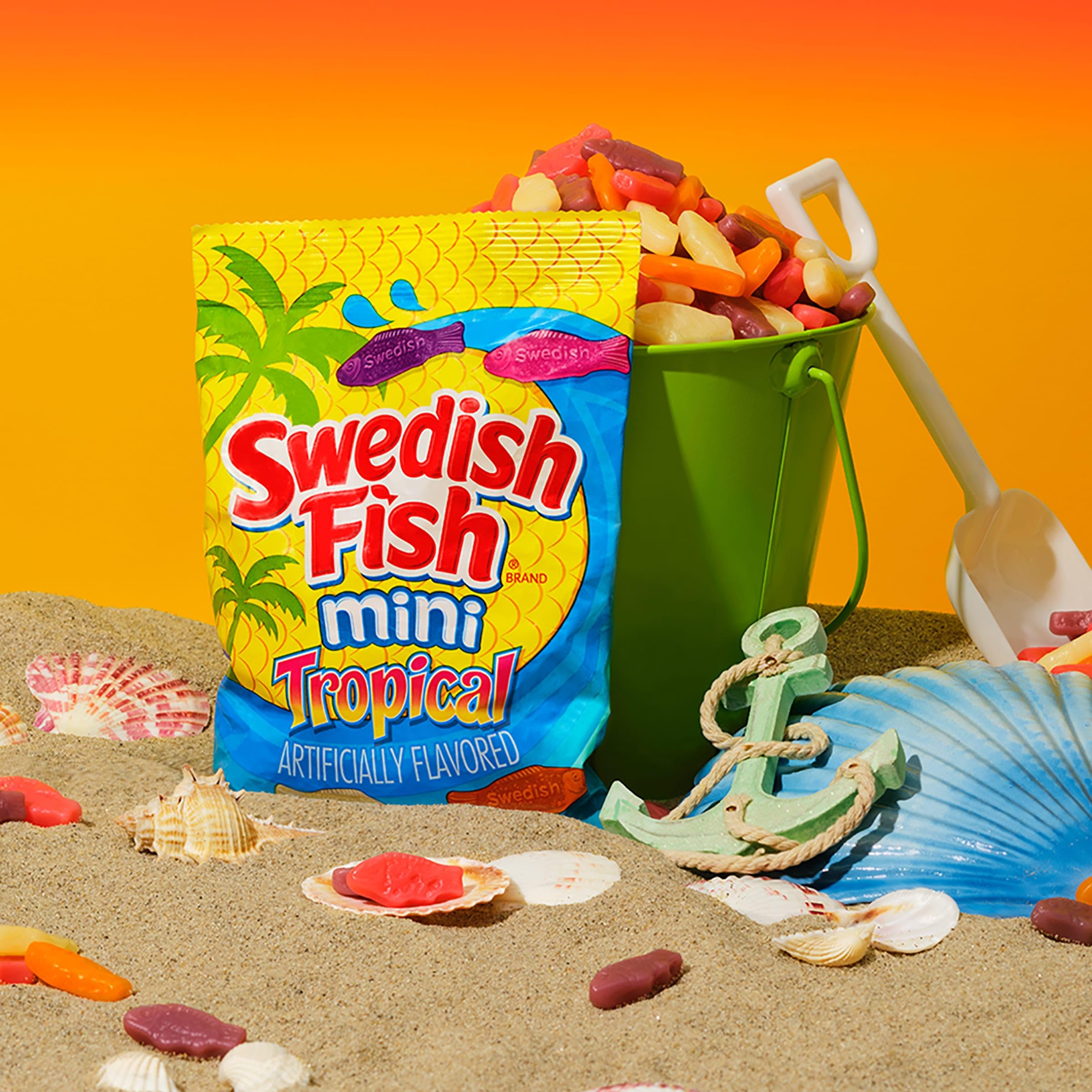 SWEDISH FISH Mini Tropical Soft & Chewy Candy, 8 oz - Image 9