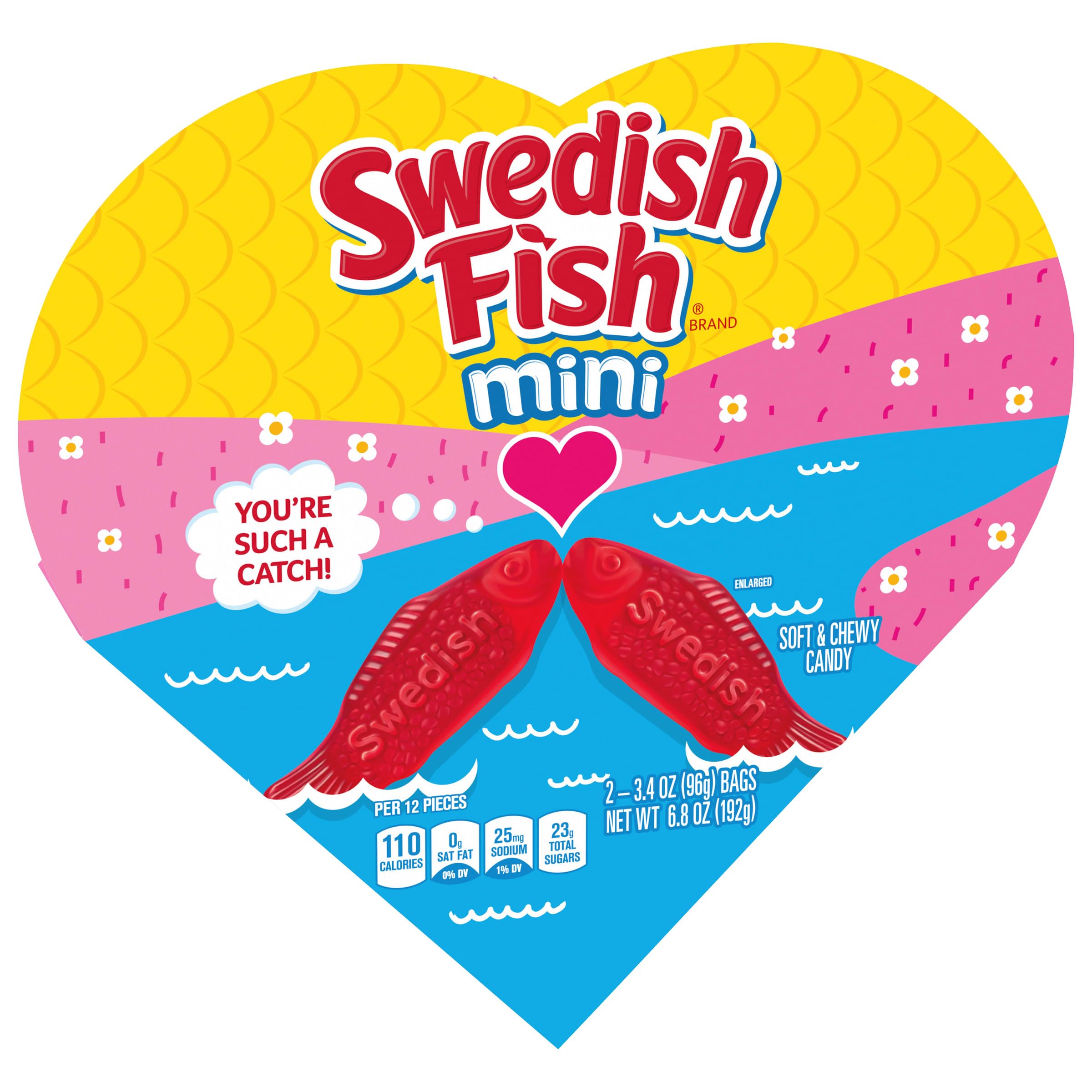 SWEDISH FISH Soft & Chewy Valentines Day Candy, 6.8 oz Heart Shaped Box - Image 10