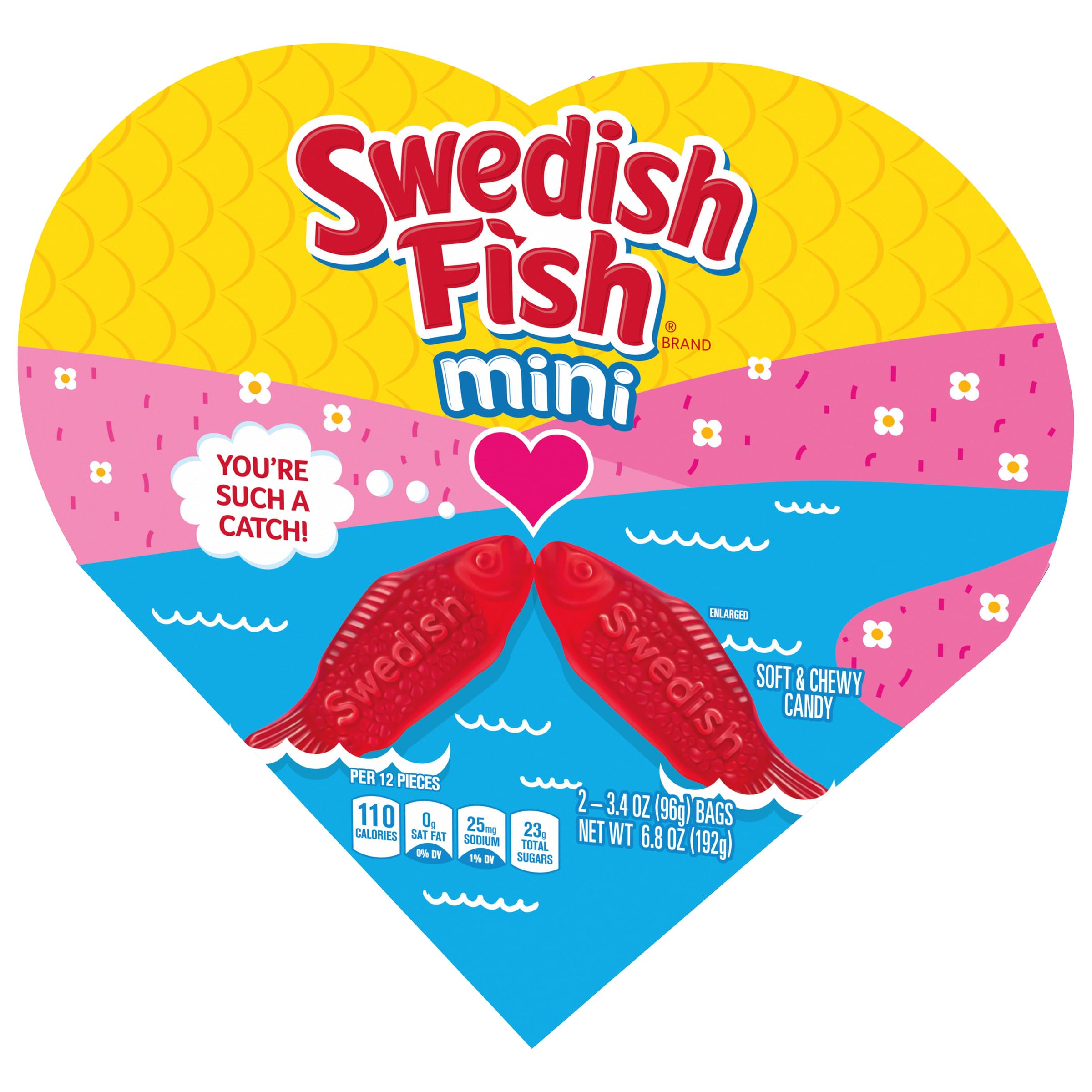 SWEDISH FISH Soft & Chewy Valentines Day Candy, 6.8 oz Heart Shaped Box - Image 11