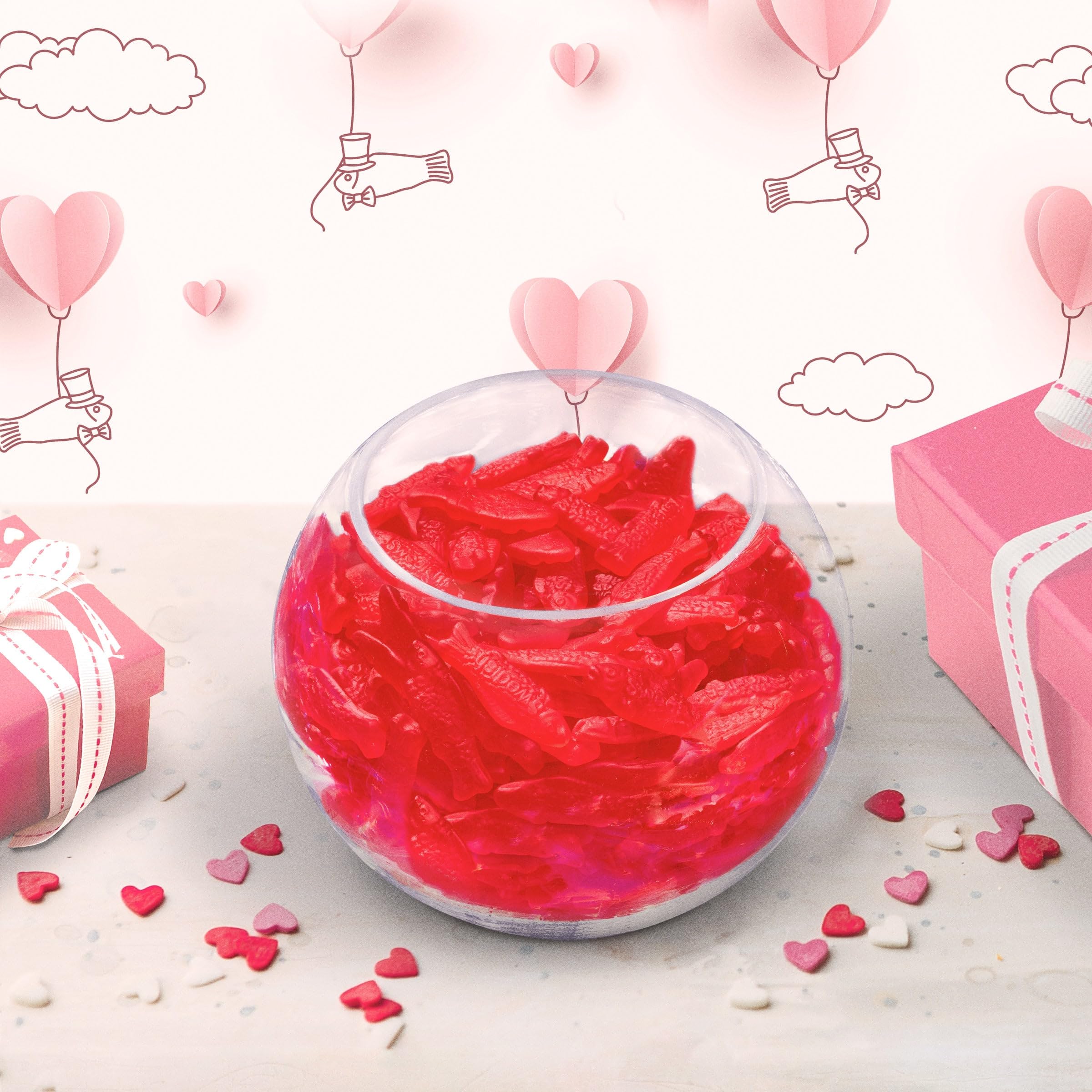 SWEDISH FISH Soft & Chewy Valentines Day Candy, 6.8 oz Heart Shaped Box - Image 5